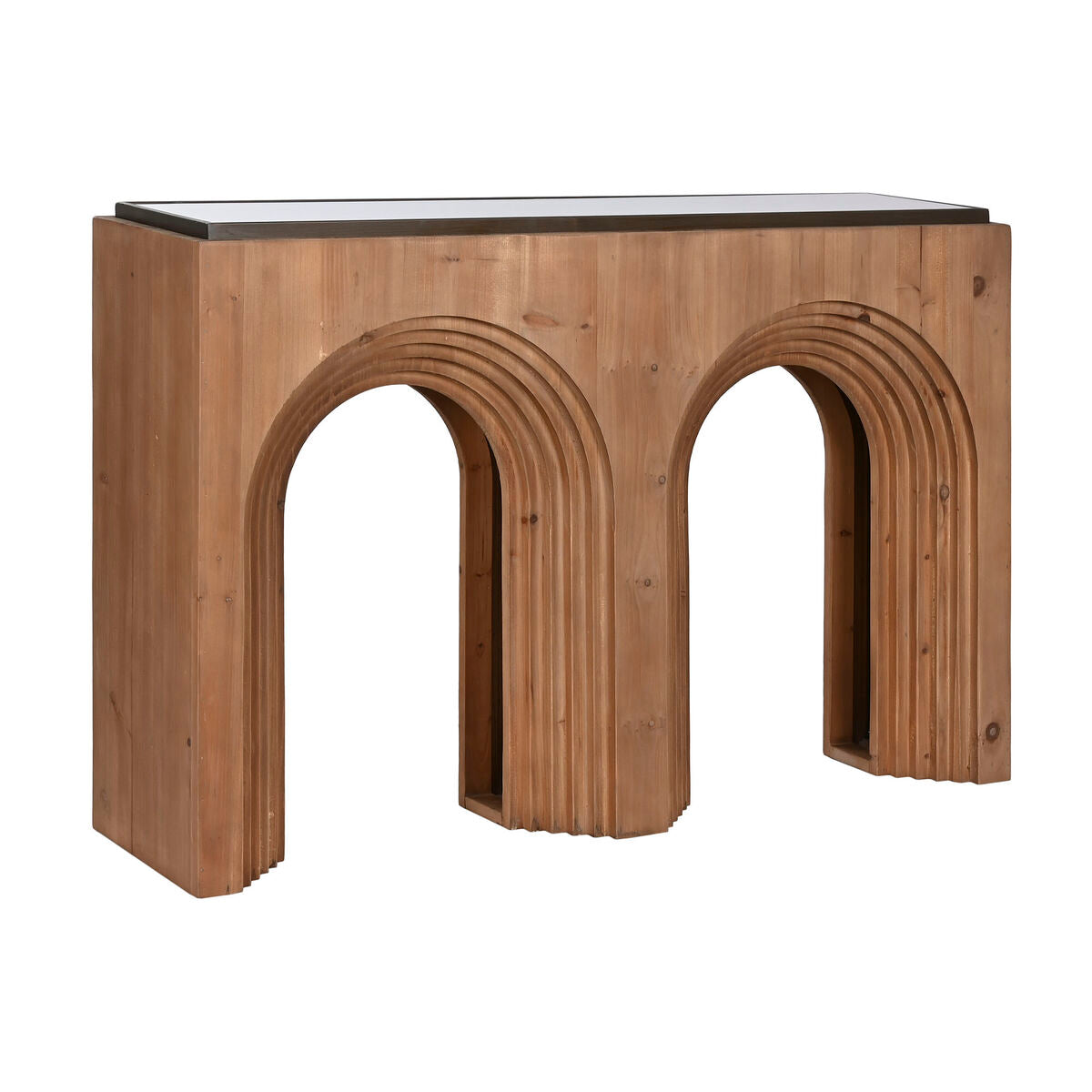 Hall de Entrada Home ESPRIT Castanho Preto 122 x 30 x 80 cm
