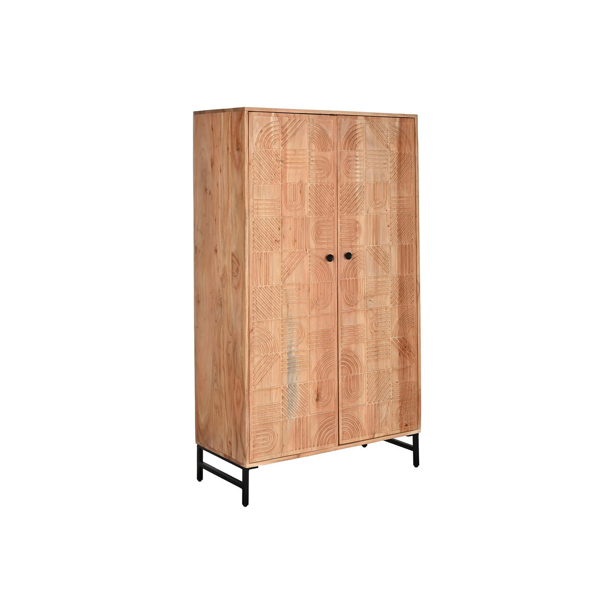 Aparador Home ESPRIT Castanho Metal Acácia 90 x 40 x 161 cm