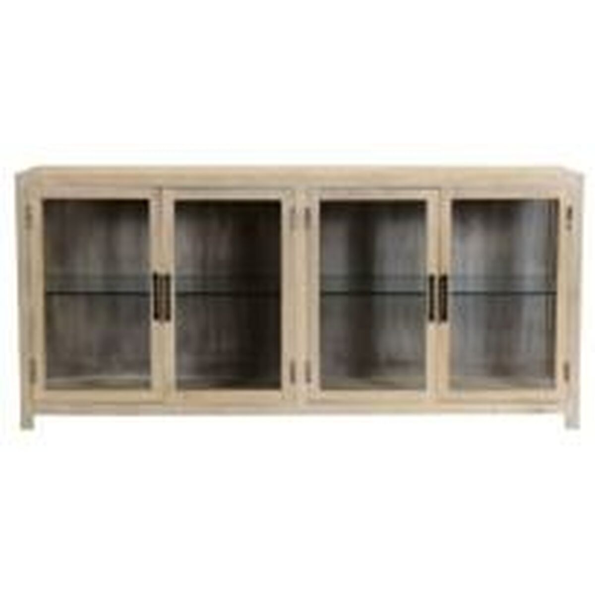 Aparador Home ESPRIT Natural Cristal Madeira de mangueira 178 x 40 x 80 cm