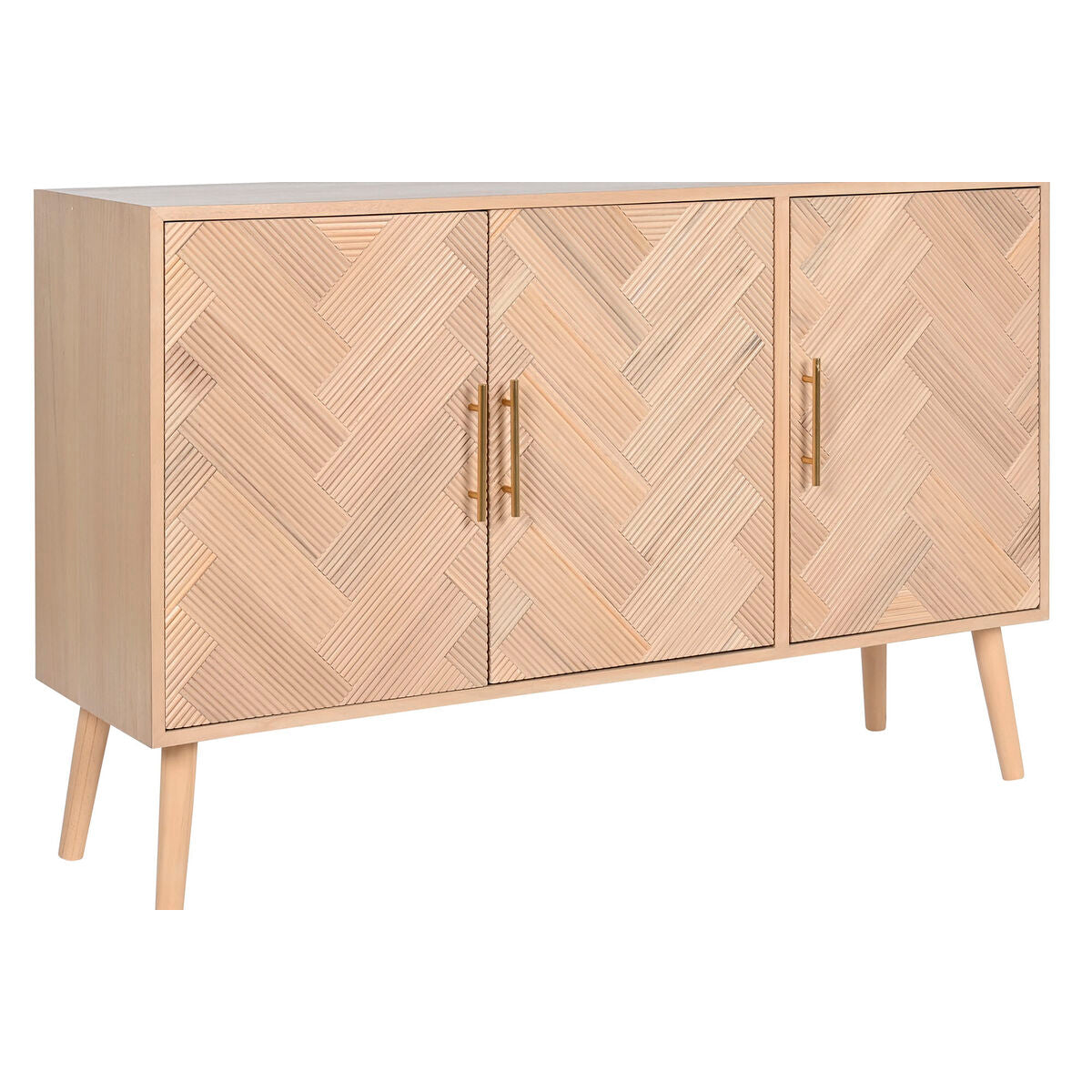 Aparador Home ESPRIT Natural Madeira de paulónia Madeira MDF 120 x 34 x 76 cm