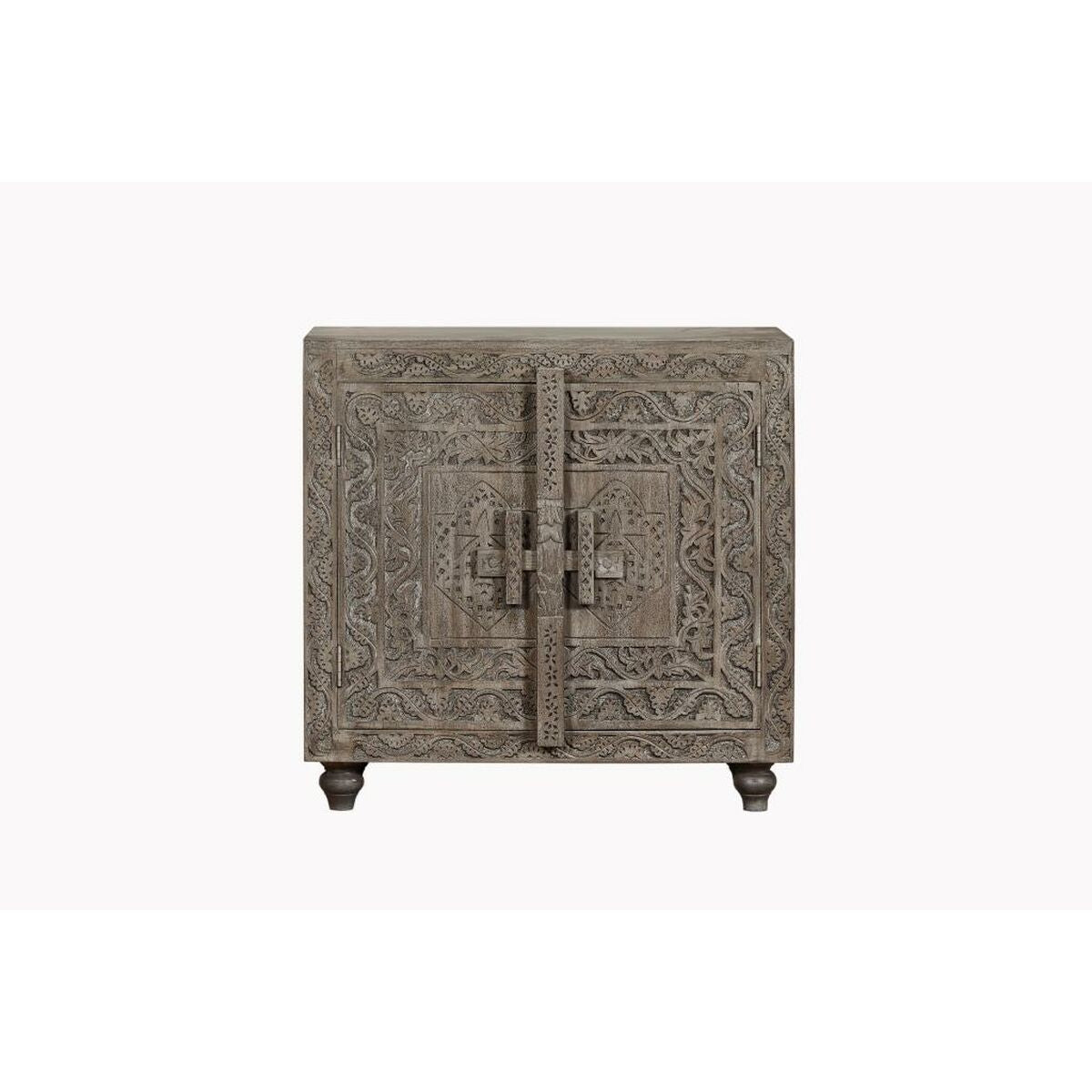 Aparador Home ESPRIT Cinzento Marrom claro Madeira 91,5 x 40 x 90 cm