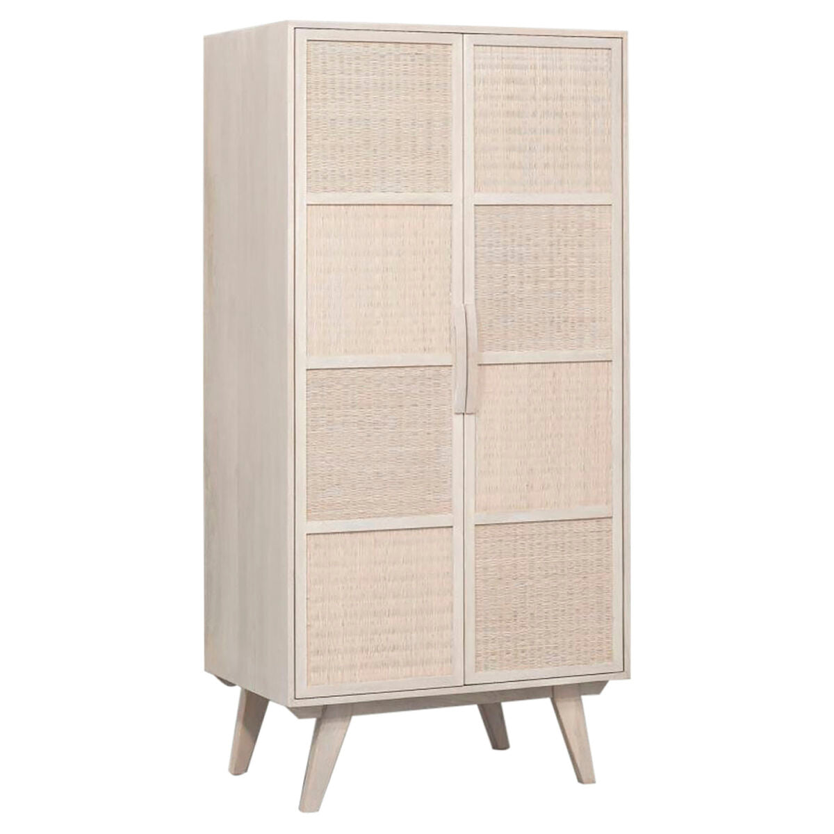 Aparador Home ESPRIT Branco Rotim Madeira de mangueira 87 x 55 x 178 cm