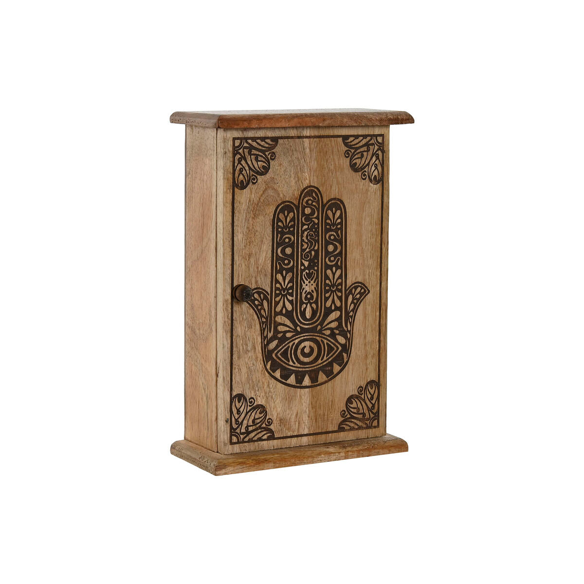 Armário para chaves Home ESPRIT Natural 18 x 7,5 x 28 cm