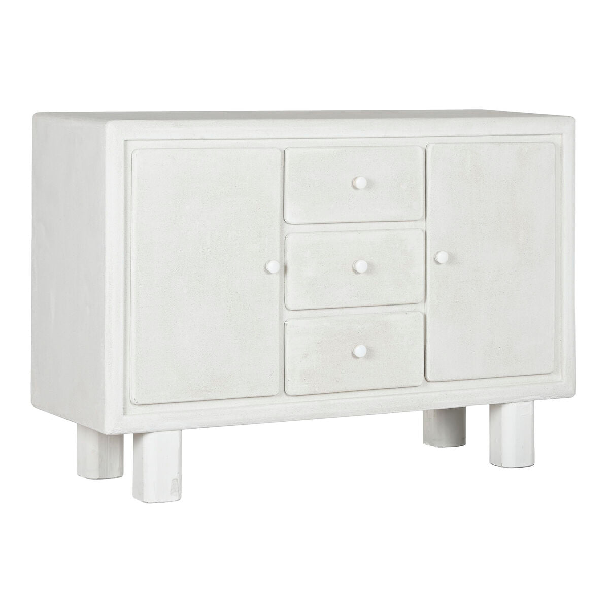 Aparador Home ESPRIT Branco Abeto Madeira MDF 120 x 38 x 80 cm