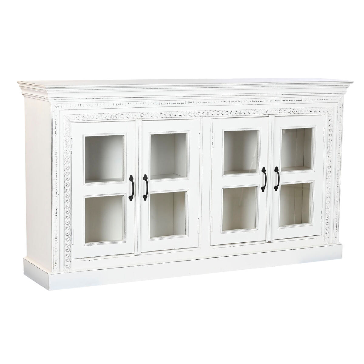 Aparador Home ESPRIT Branco Cristal Madeira de mangueira 180 x 40 x 100 cm