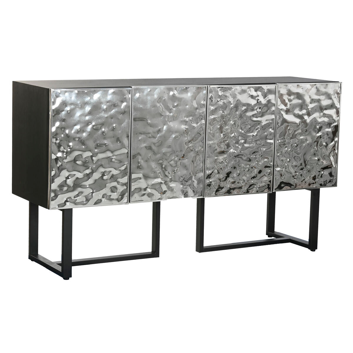Aparador Home ESPRIT Prateado Metal Aço 151 x 41 x 80 cm