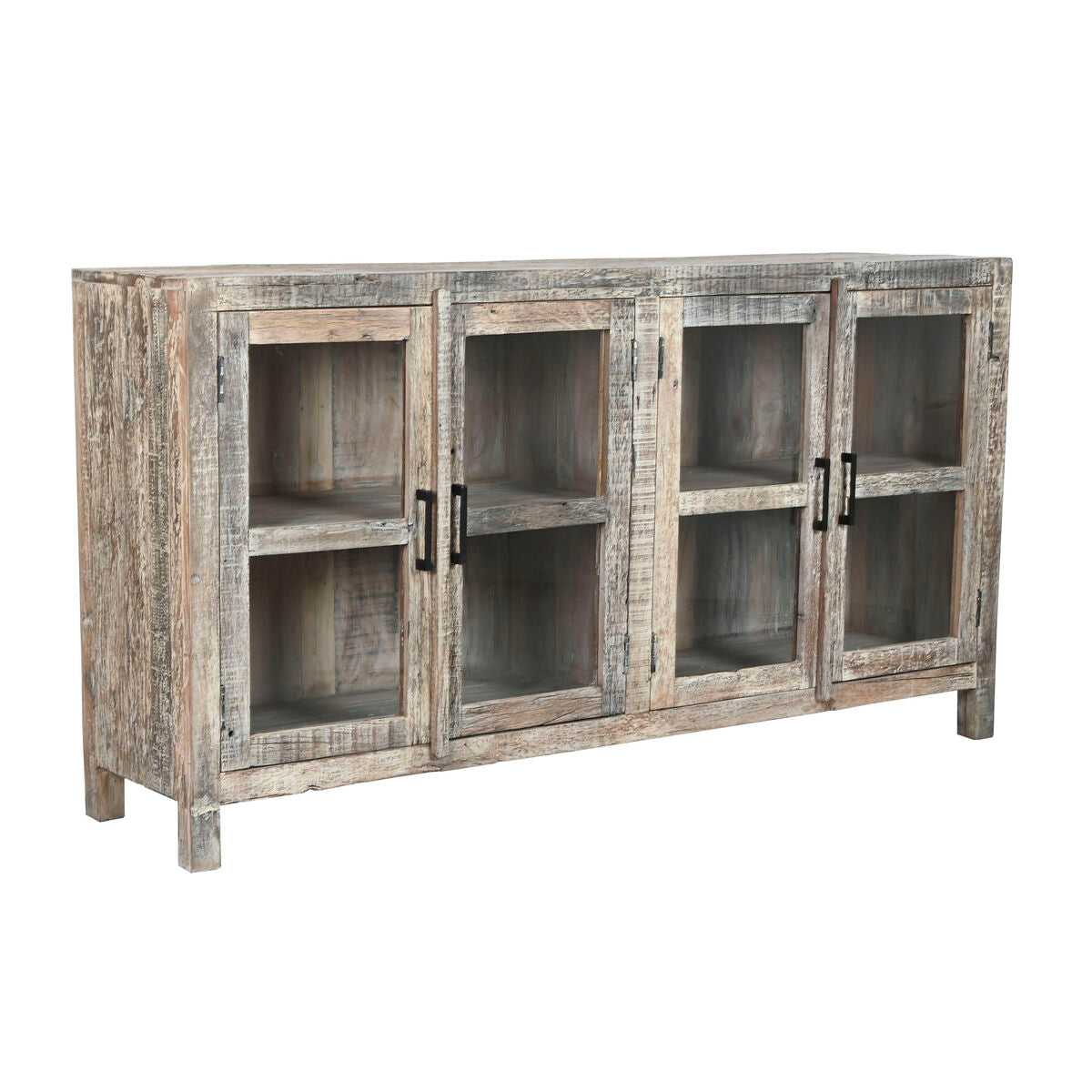 Aparador Home ESPRIT Branco Castanho Madeira Reciclada 170 x 40 x 90 cm
