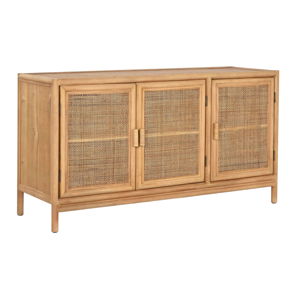 Aparador Home ESPRIT Marrom claro Rotim Abeto 120 x 40 x 65 cm
