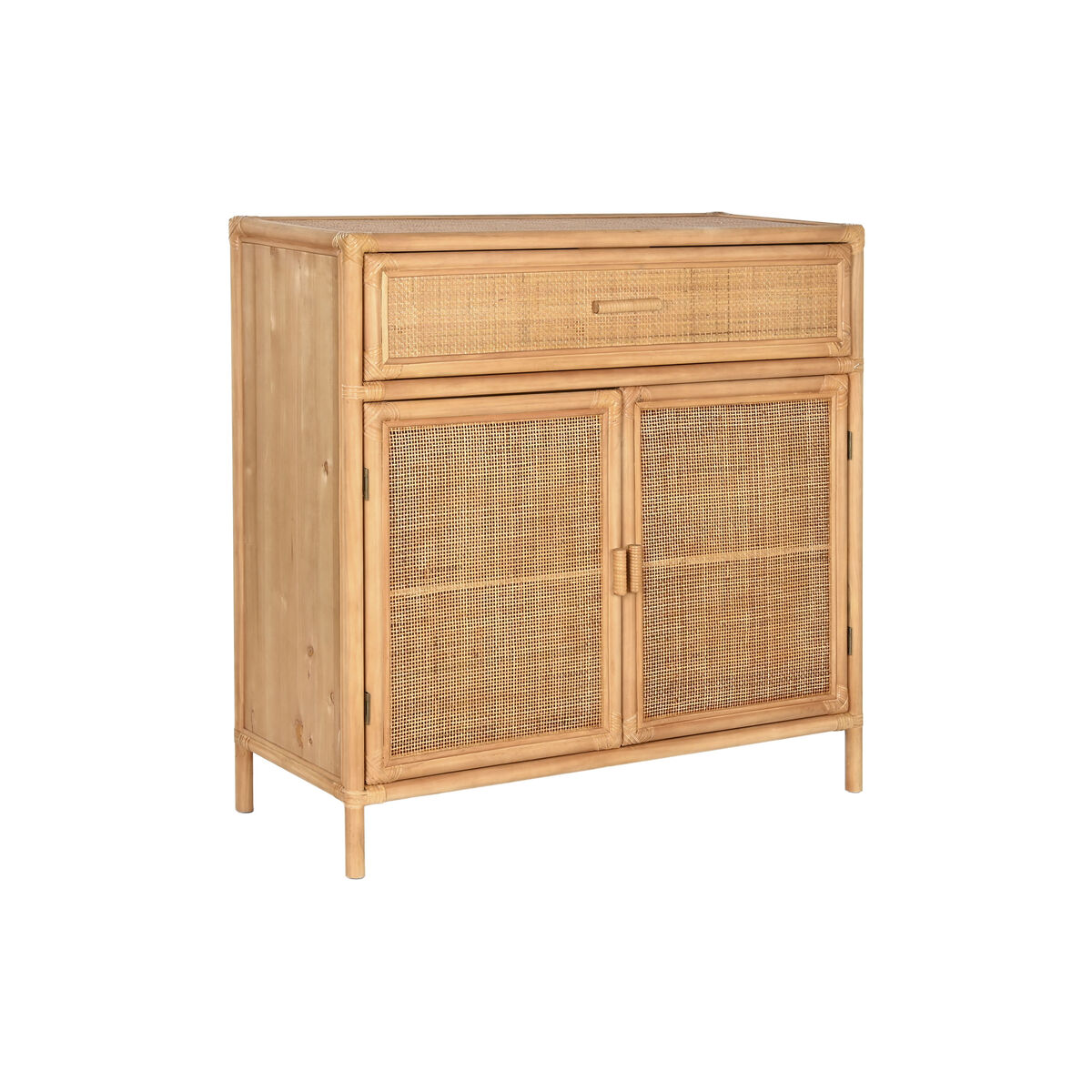 Aparador Home ESPRIT Marrom claro Rotim Abeto 100 x 40 x 100 cm