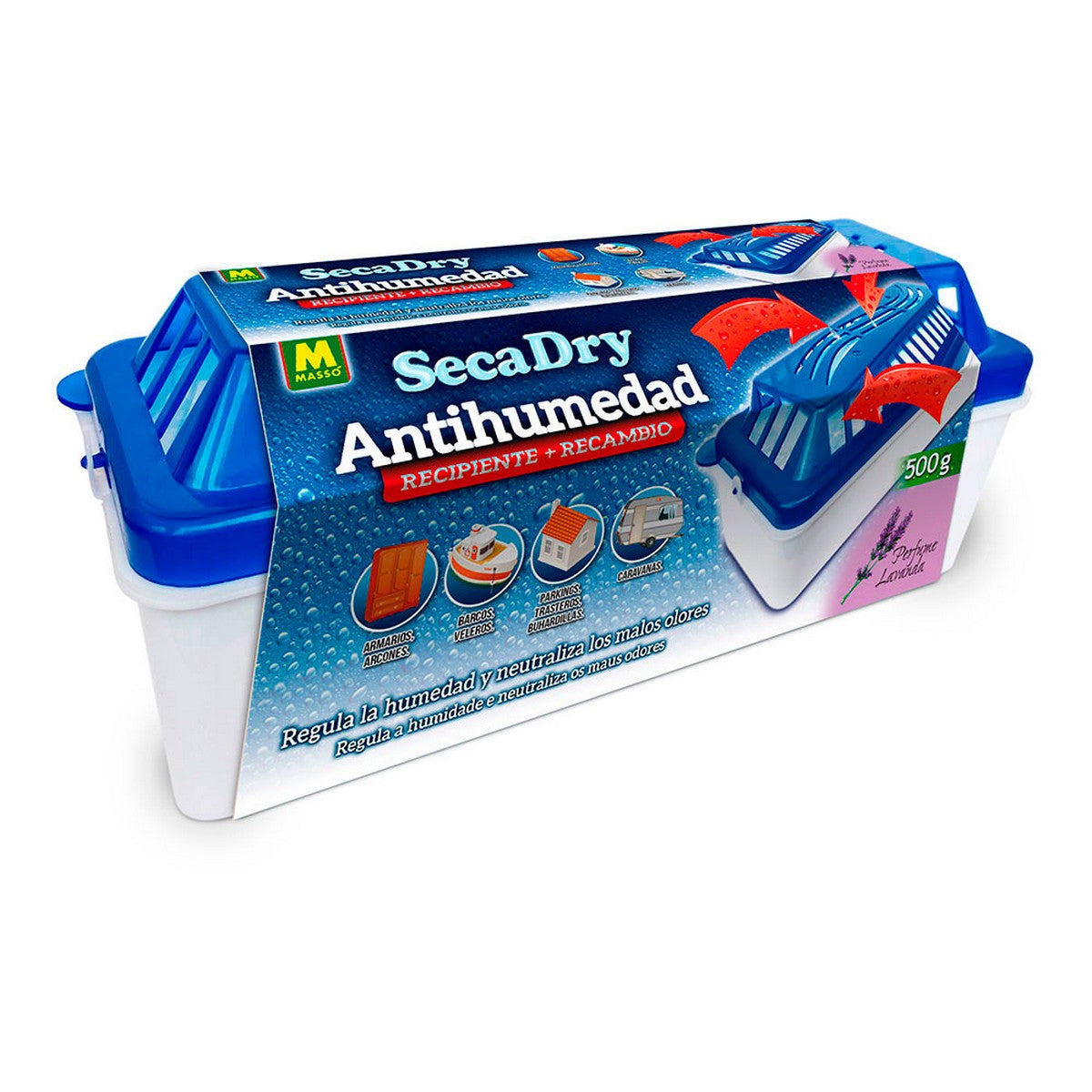 Desumidificador Massó Secadry 231647 Recarga Anti-humidade 500 g