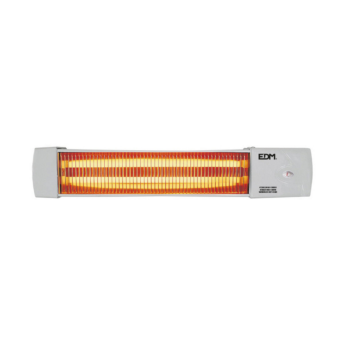 Aquecedor em Quartzo EDM 07103 07103 Branco Cinzento 600-1200 W Banhos