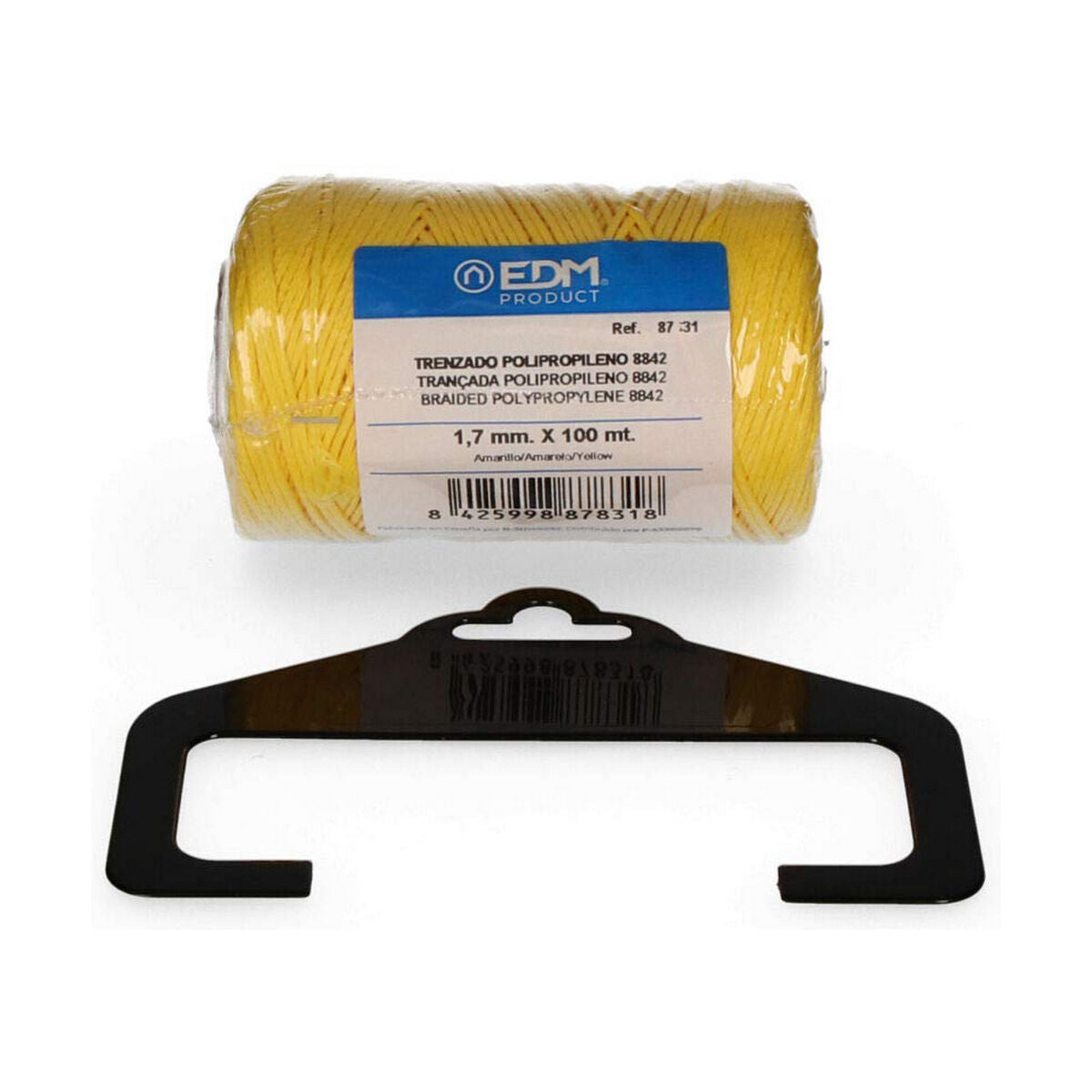 Meada trançada EDM 87831 Amarelo Polipropileno