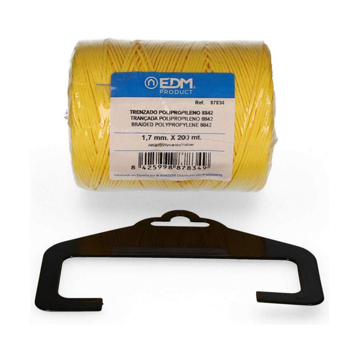 Meada trançada EDM 87834 Amarelo Polipropileno