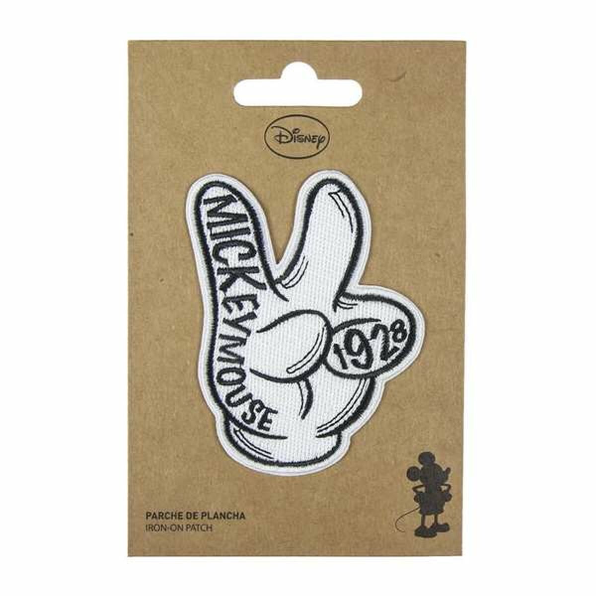 Adesivo Mickey Mouse   Branco 9,5 x 14,5 cm