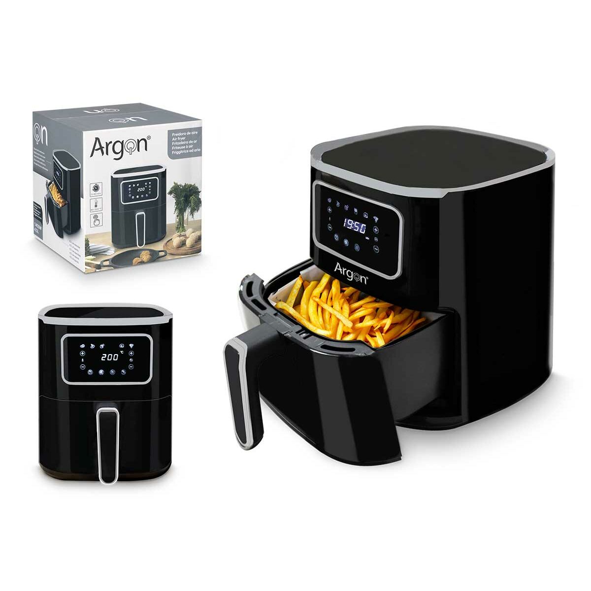 Fritadeira de Ar Argon CK73790(134) Preto 1450 W 4,5 L