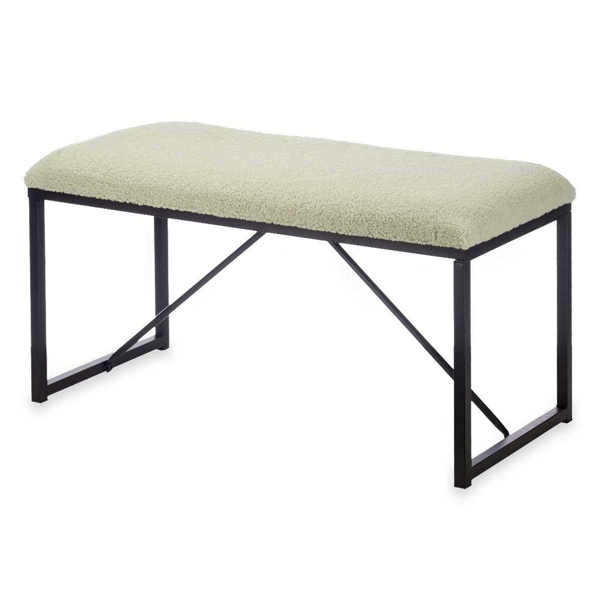 Banco Gift Decor TR23063-3 Verde Metal Tecido 81 x 42 x 38 cm