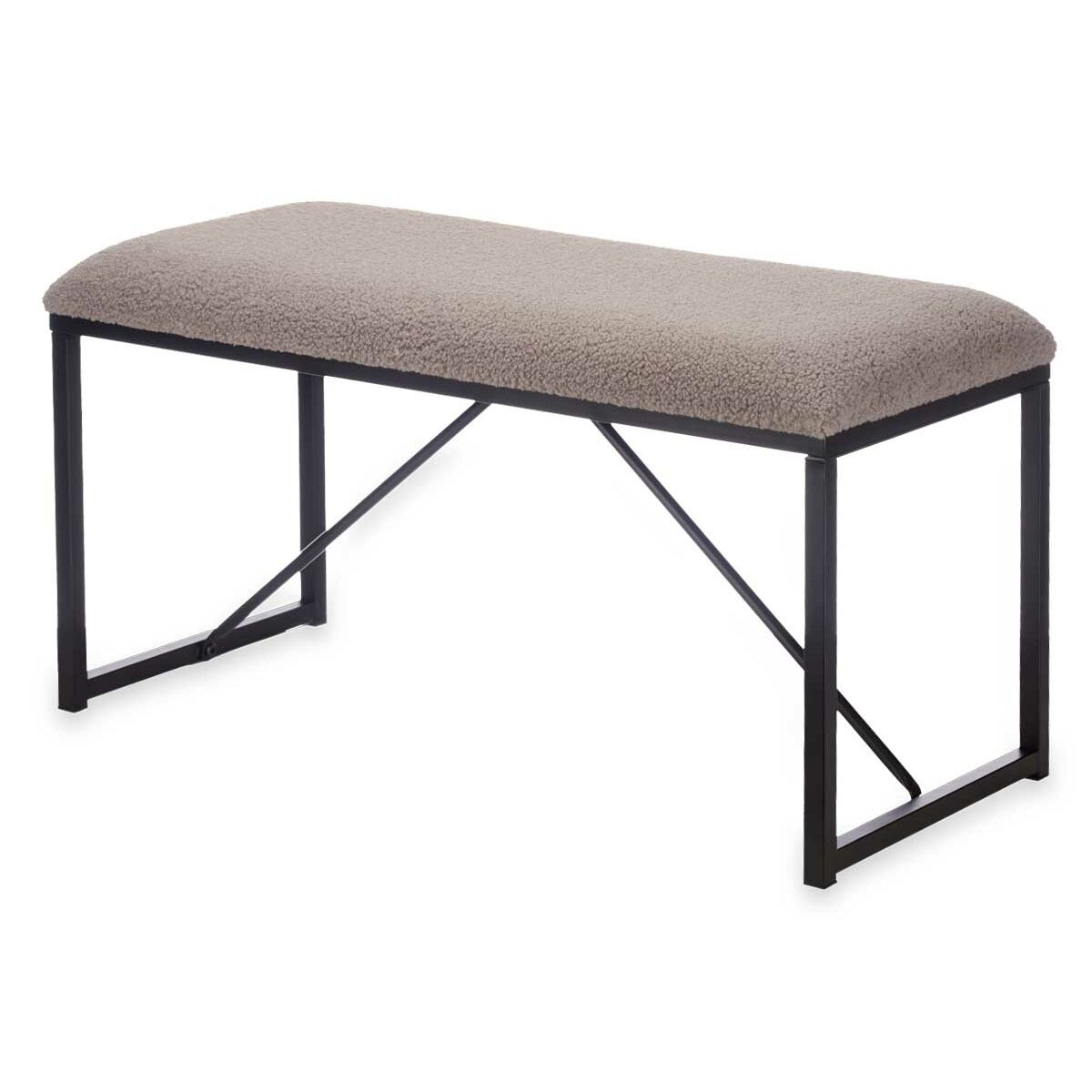 Banco Gift Decor TR23063-4 Castanho Metal Tecido 81 x 42 x 38 cm