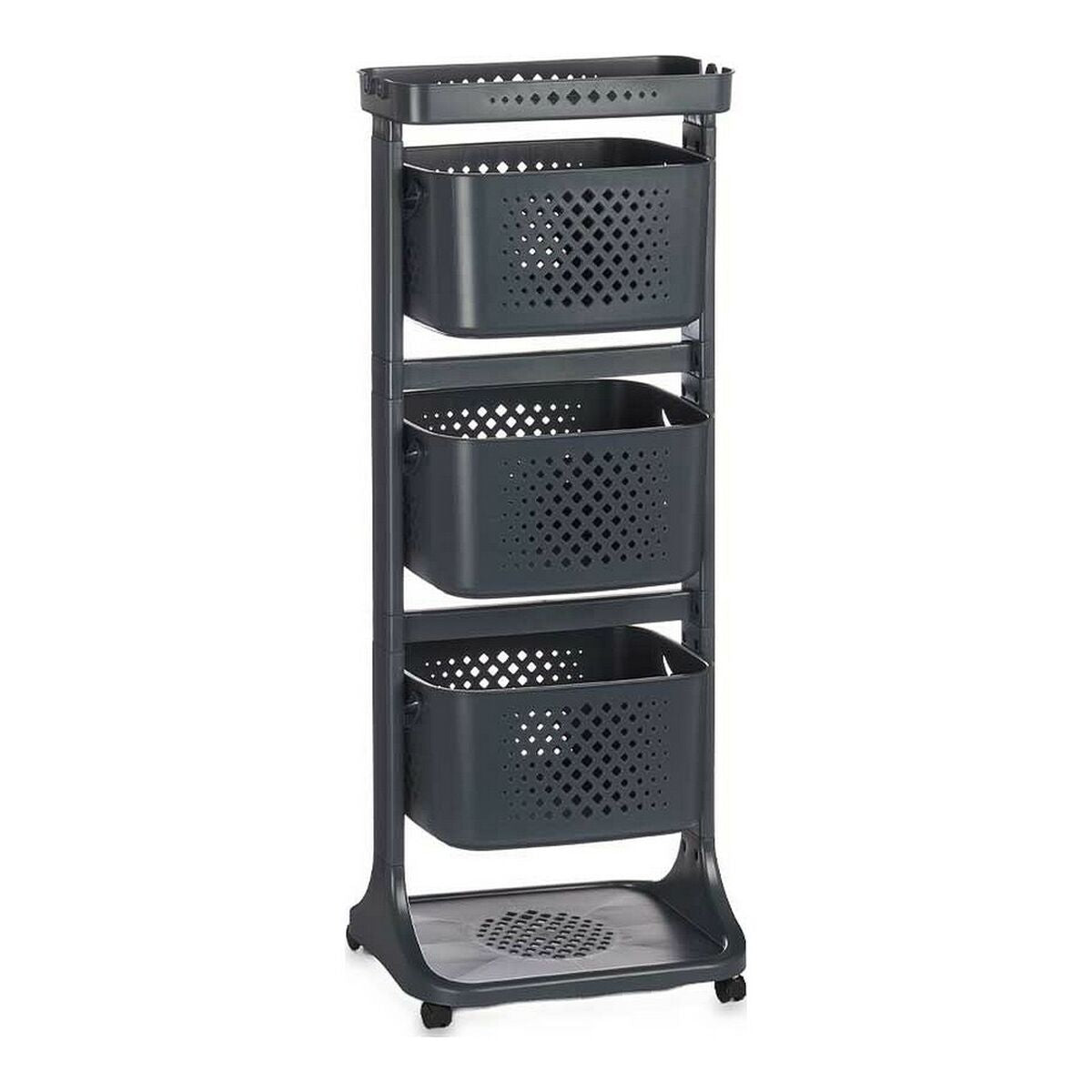 Carrinho de Vegetais Kinvara TP-749 Antracite Polipropileno Plástico 33 x 11,2 x 42,5 cm