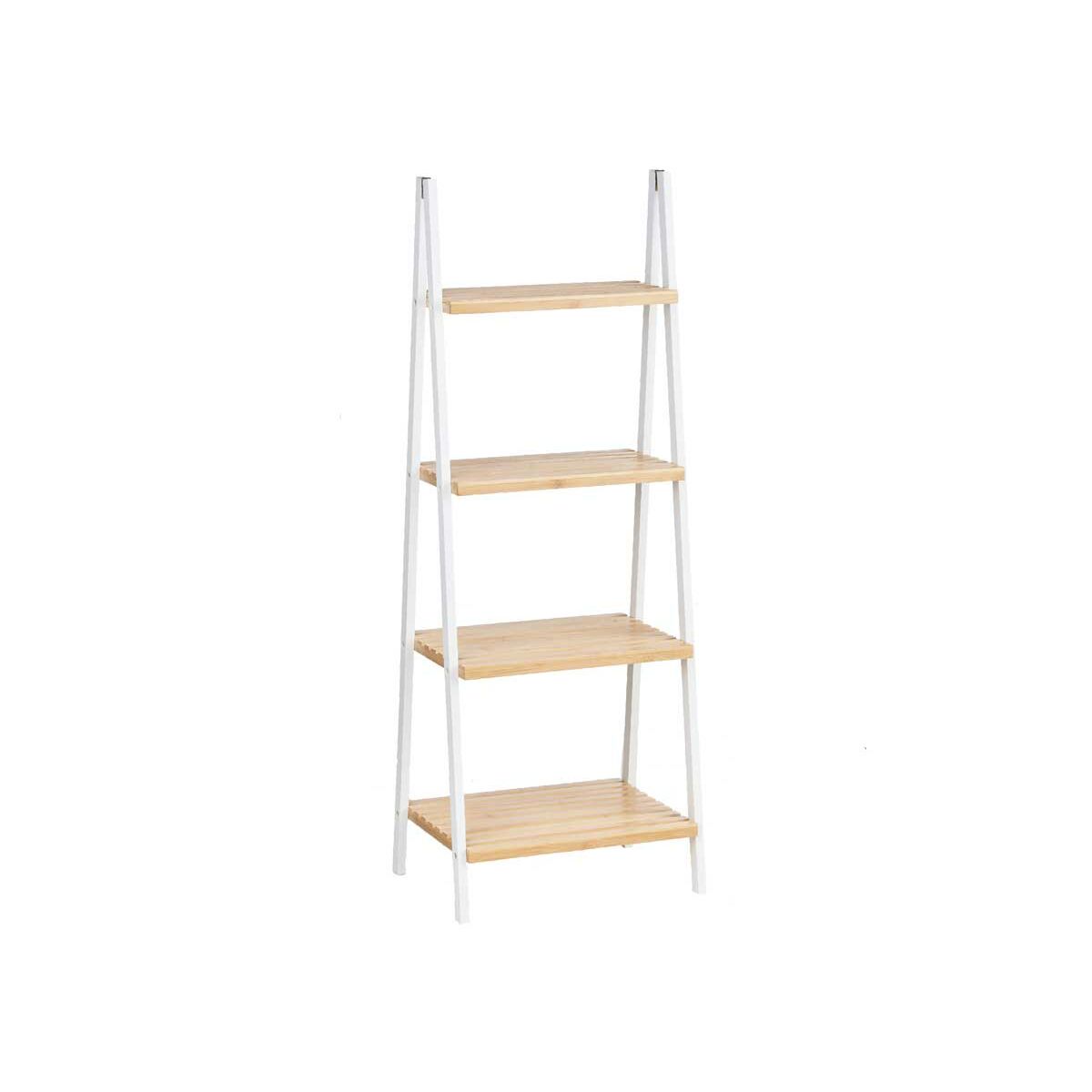 Prateleira de Casa de Banho Berilo WR5504-4-426 Branco Natural 40 x 109,3 x 30 cm