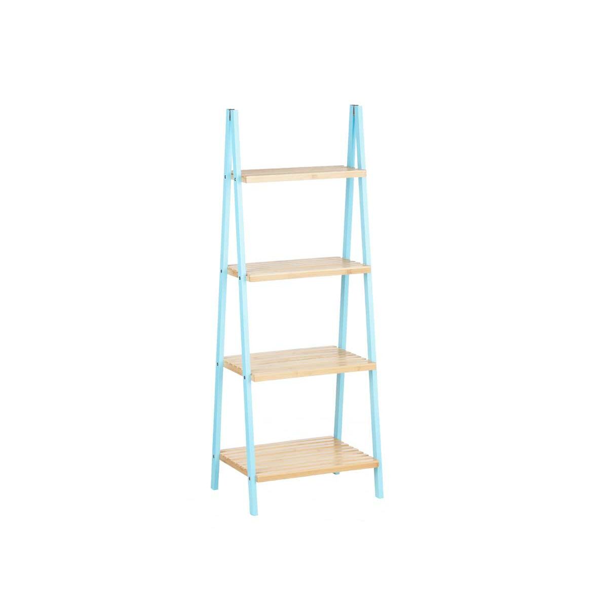 Prateleira de Casa de Banho Berilo WR5504-4-428 Azul Natural 40 x 109,3 x 30 cm