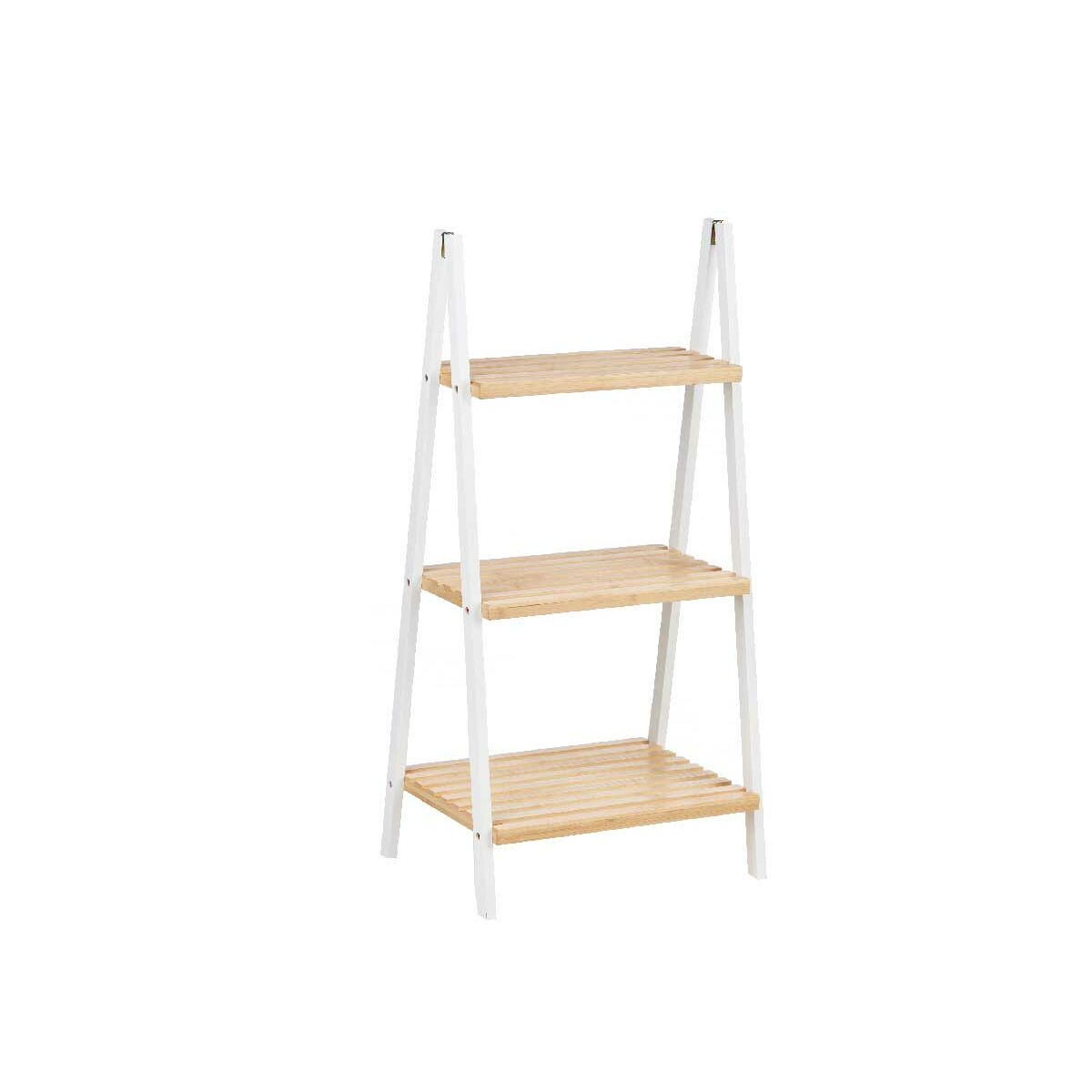 Prateleira de Casa de Banho Berilo WR5504-3-431 Branco Natural 40,3 x 81,5 x 30 cm