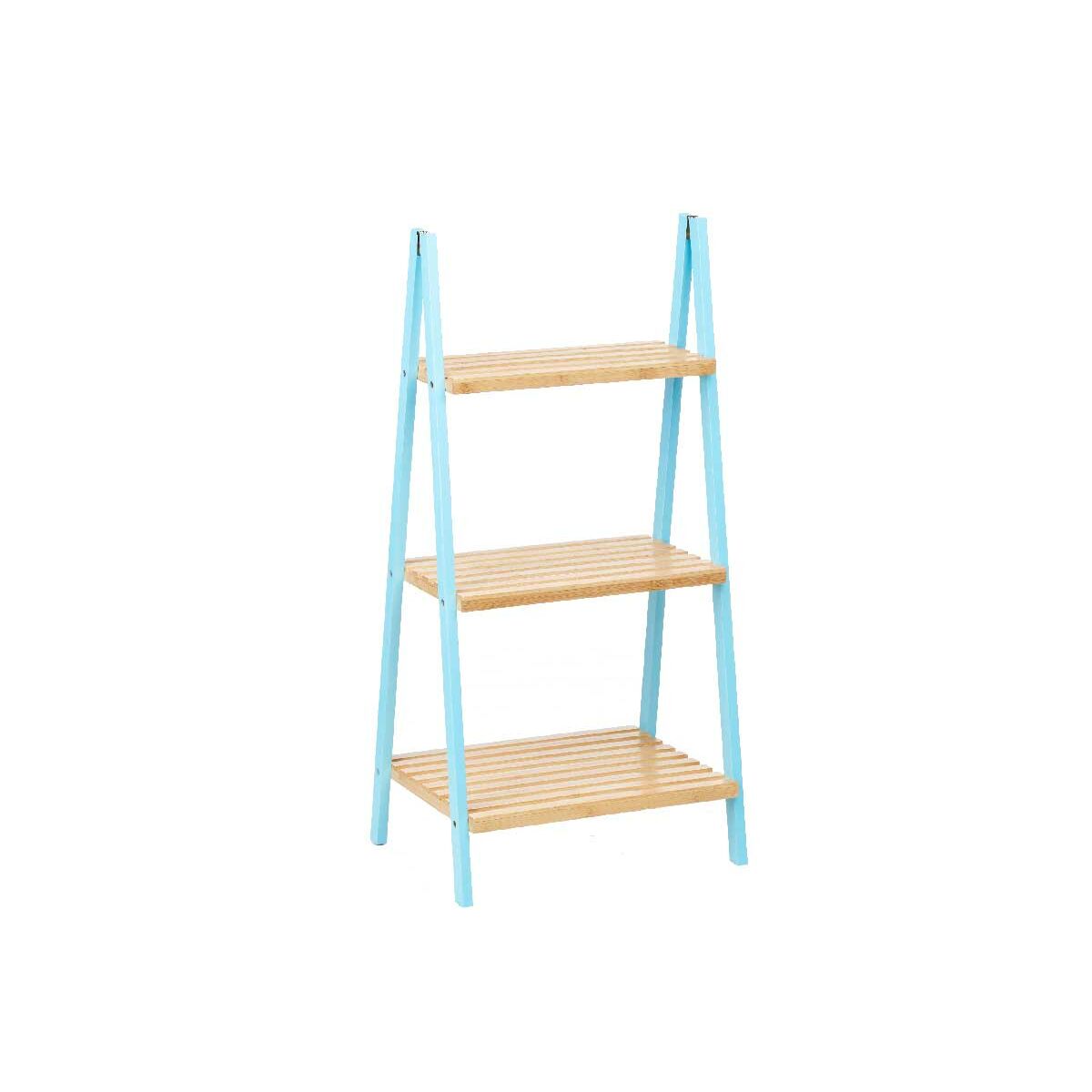Prateleira de Casa de Banho Berilo WR5504-3-433 Azul Natural 40,3 x 81,5 x 30 cm