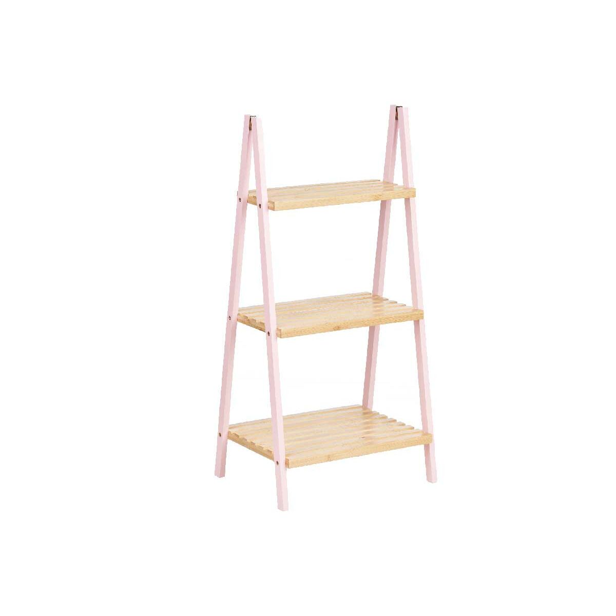 Prateleira de Casa de Banho Berilo WR5504-3-434 Cor de Rosa Natural 40,3 x 81,5 x 30 cm