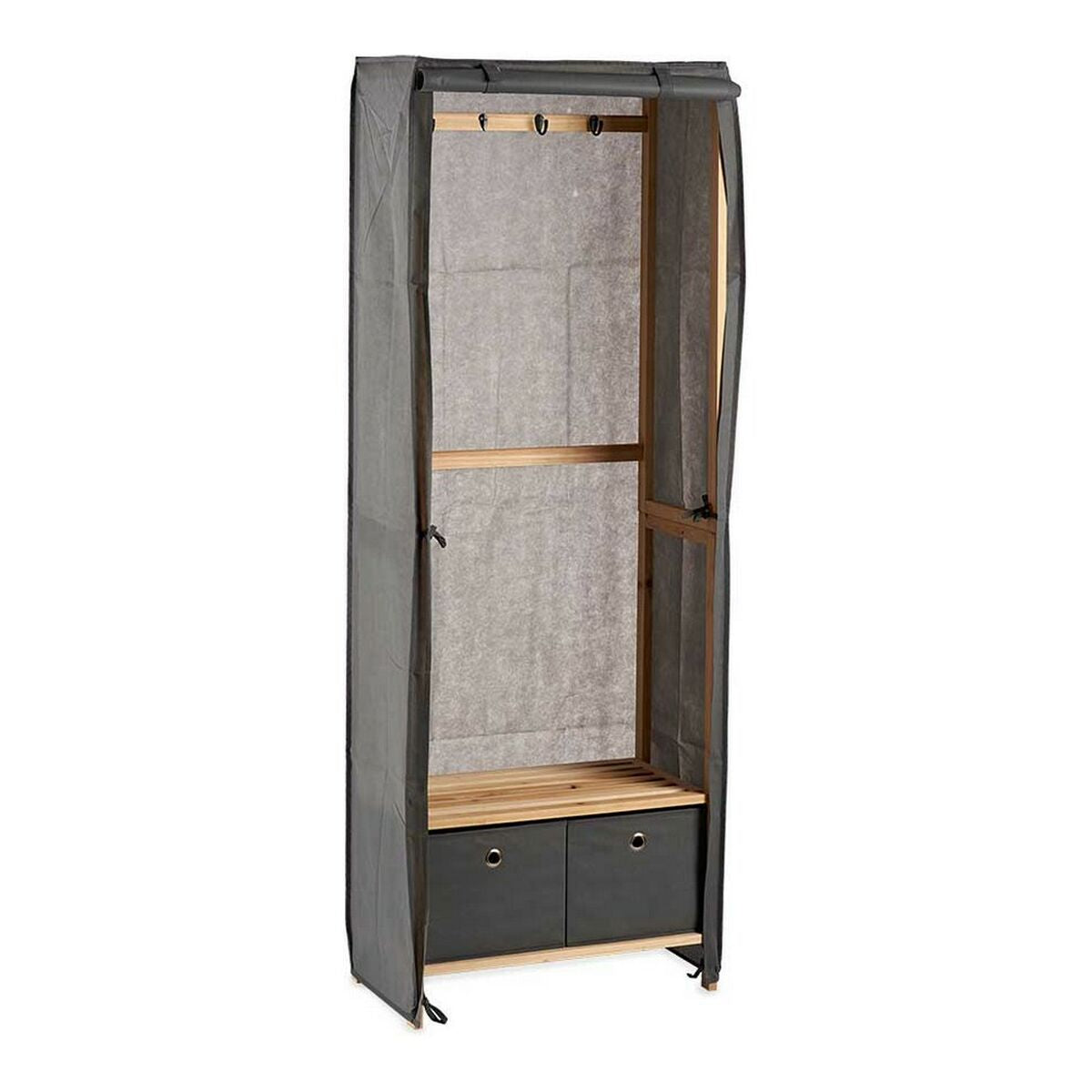 Bengaleiro Kipit MH18002H Cinzento Madeira 31,5 x 58 x 168 cm