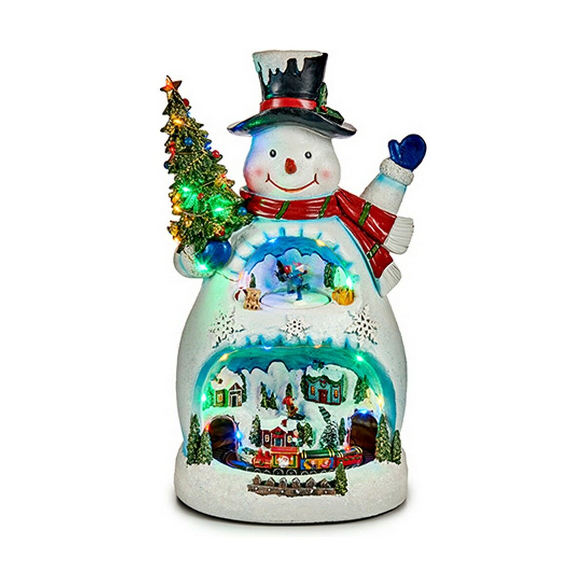 Adorno Natalício LED Boneco de Neve Krist+ FQ198001 Branco Boneco de neve Povoação 25,5 x 47 x 29 cm