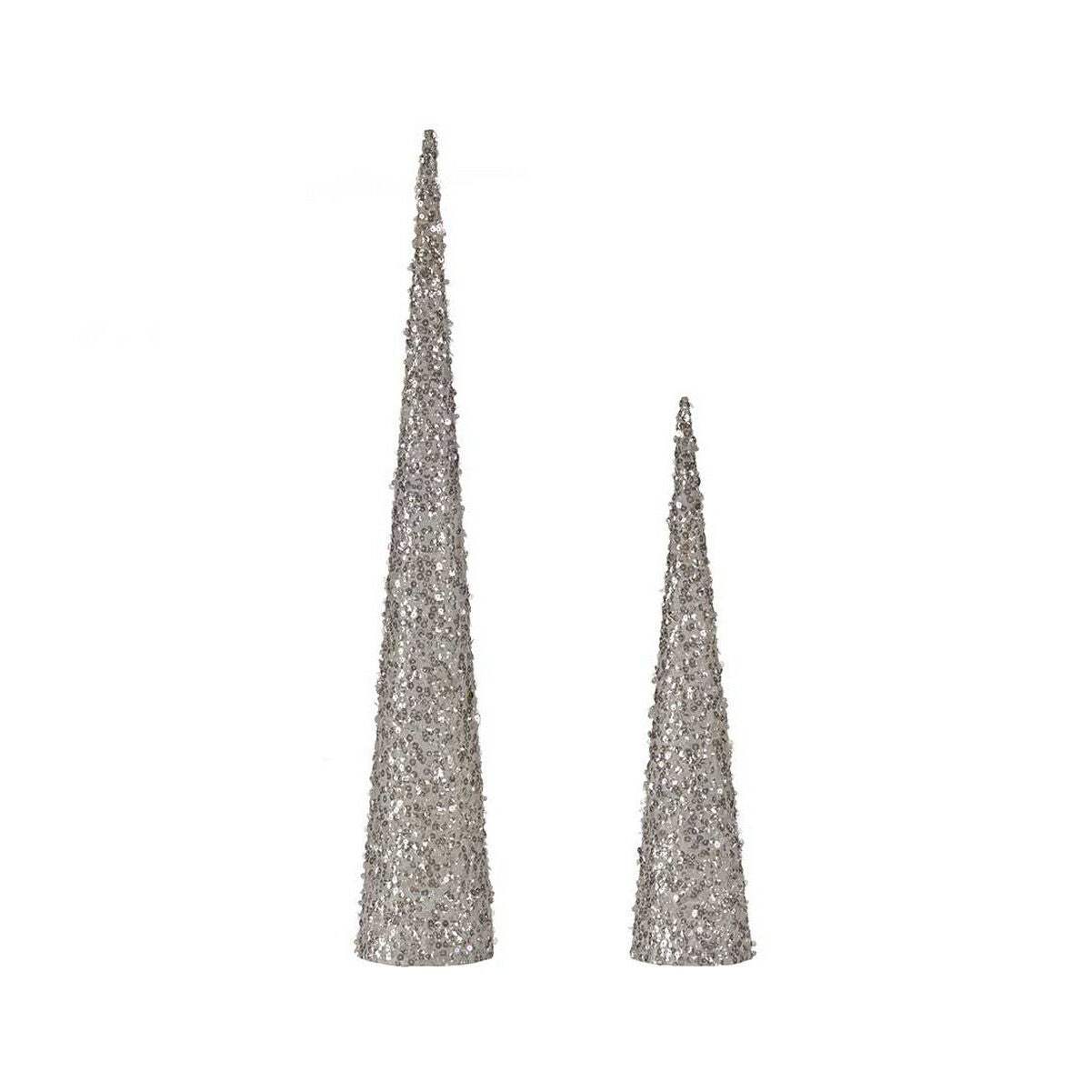 Adorno Natalício Krist+ 193YYX38-MNCA-4 Branco Lantejoulas Natal 9,5 x 60 x 9,5 cm Cones