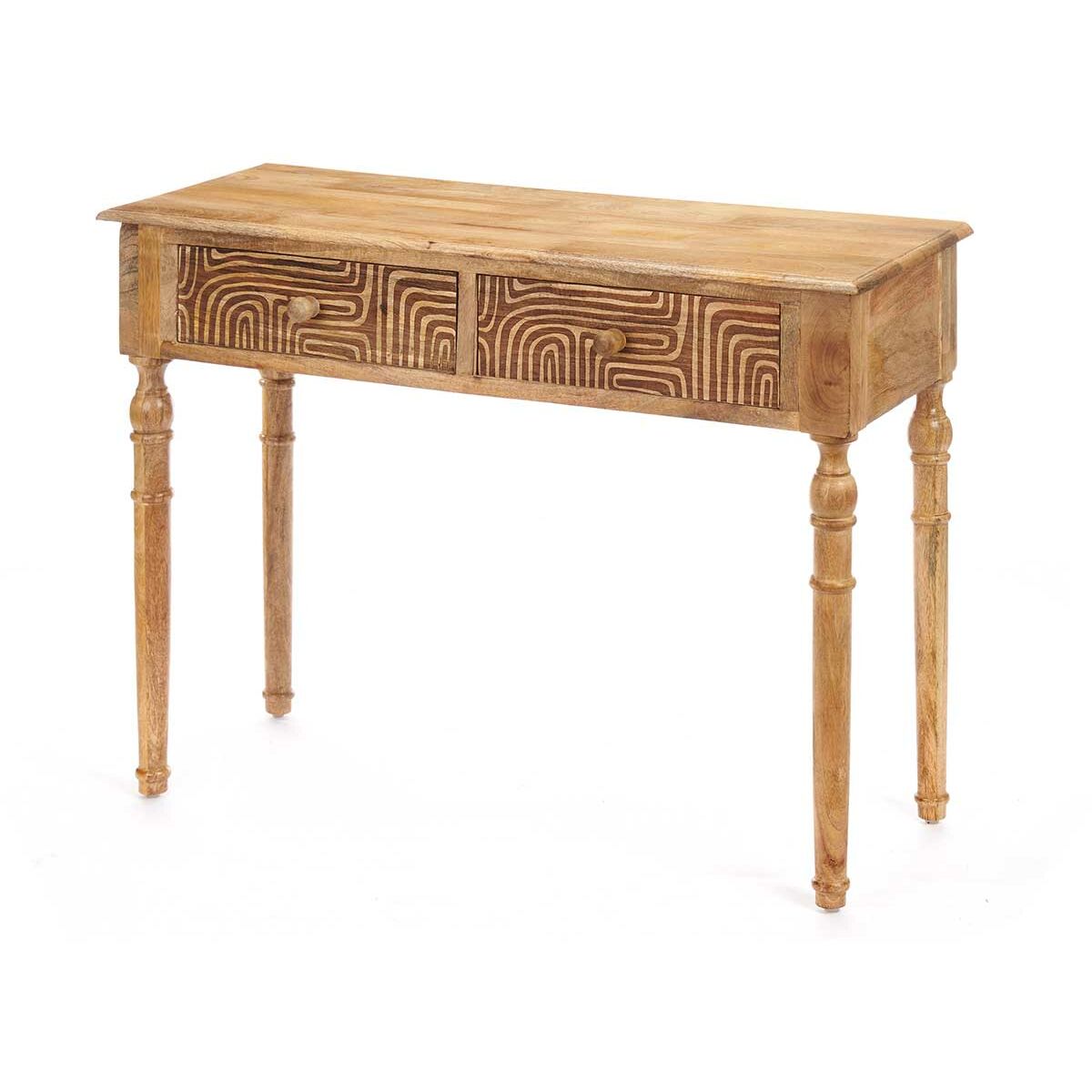 Aparador com 2 Gavetas Gift Decor 40 Castanho 98 x 77 x 42 cm Curva