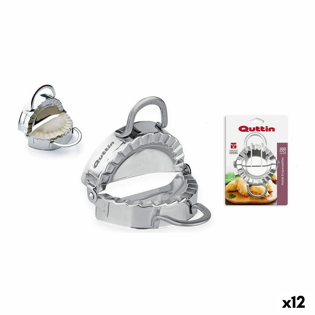 Molde de Bolos Quttin 137214 Aço inoxidável Empanadas (12 Unidades)