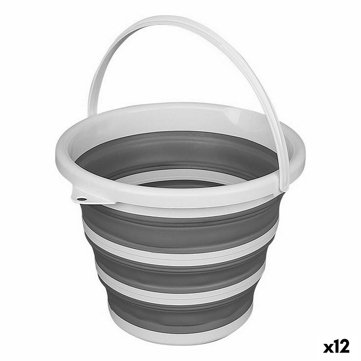Balde com pega Confortime 10 L 34 x 33 x 25 cm (12 Unidades)