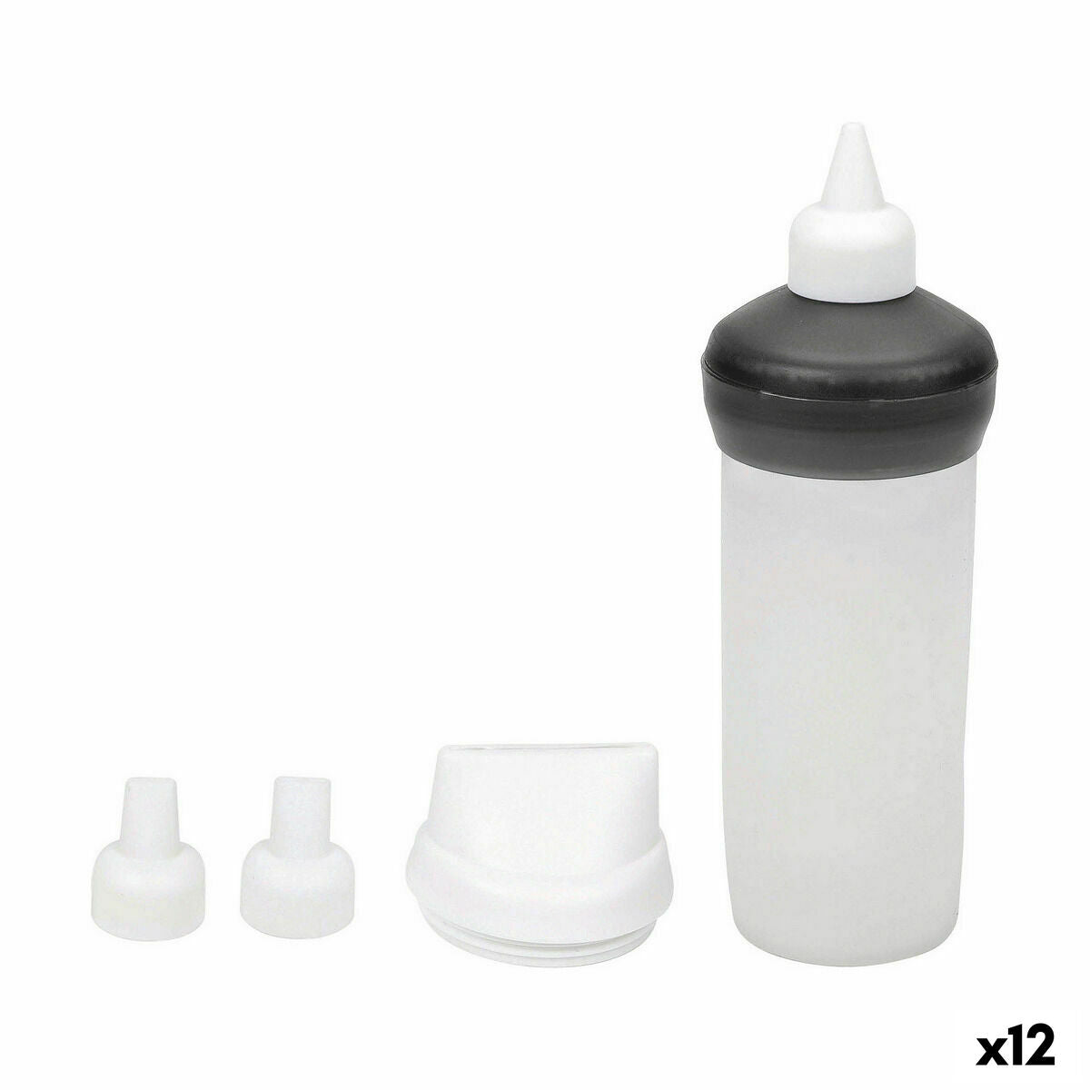 Kit Criação de Bolos Quttin 10 x 7 cm Pastelaria Bocais intercambiáveis 5 Peças (12 Unidades)