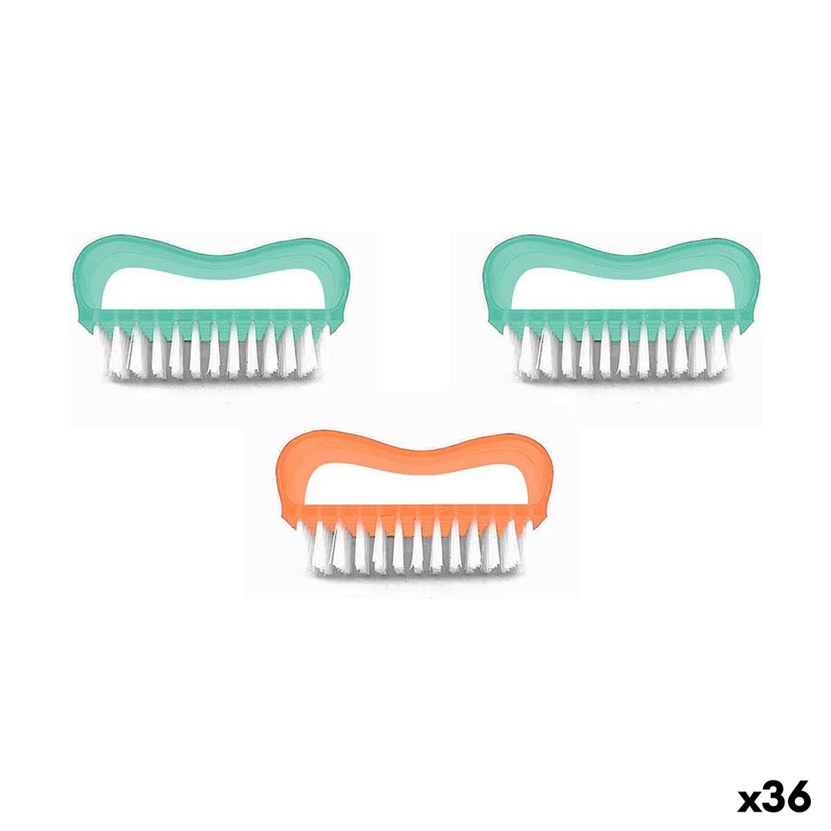 Escova Plástico 8 cm (3 Peças) (36 Unidades)