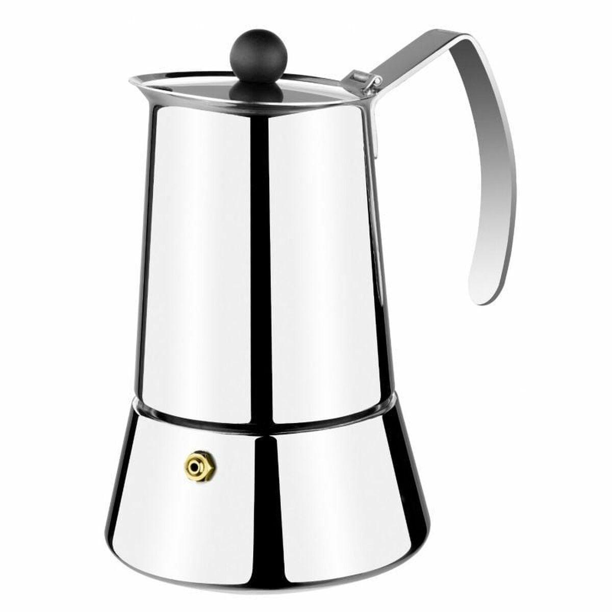 Cafeteira Italiana Monix M630004 Aço Prata 4 Kopjes