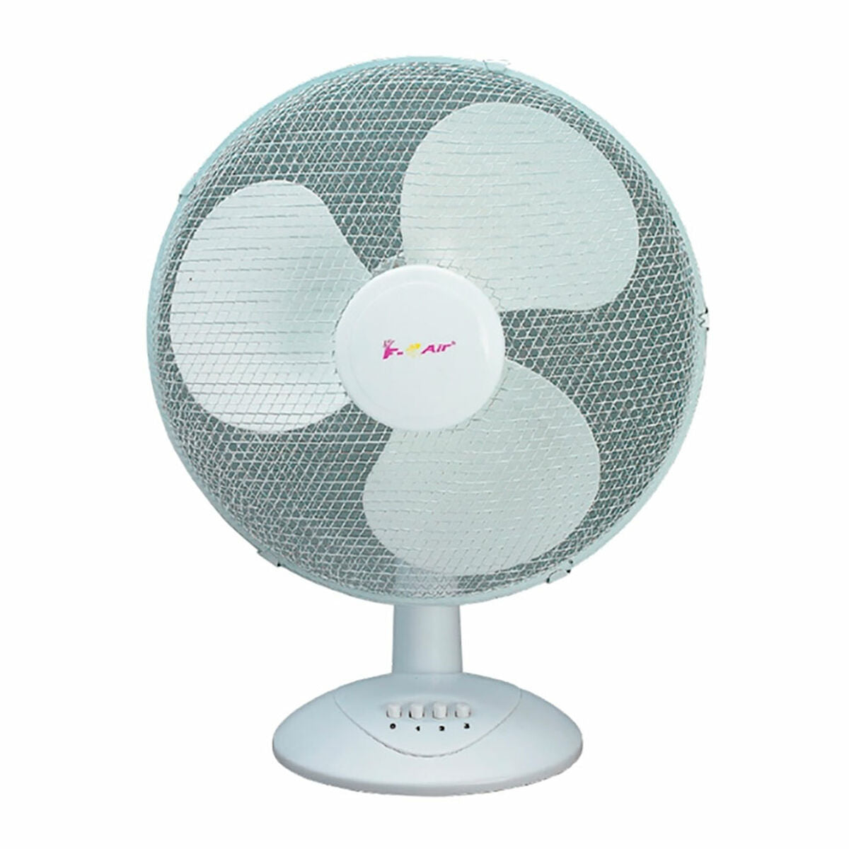 Ventilador de Mesa F-Air Branco 40 W Ø 30 x 47 cm
