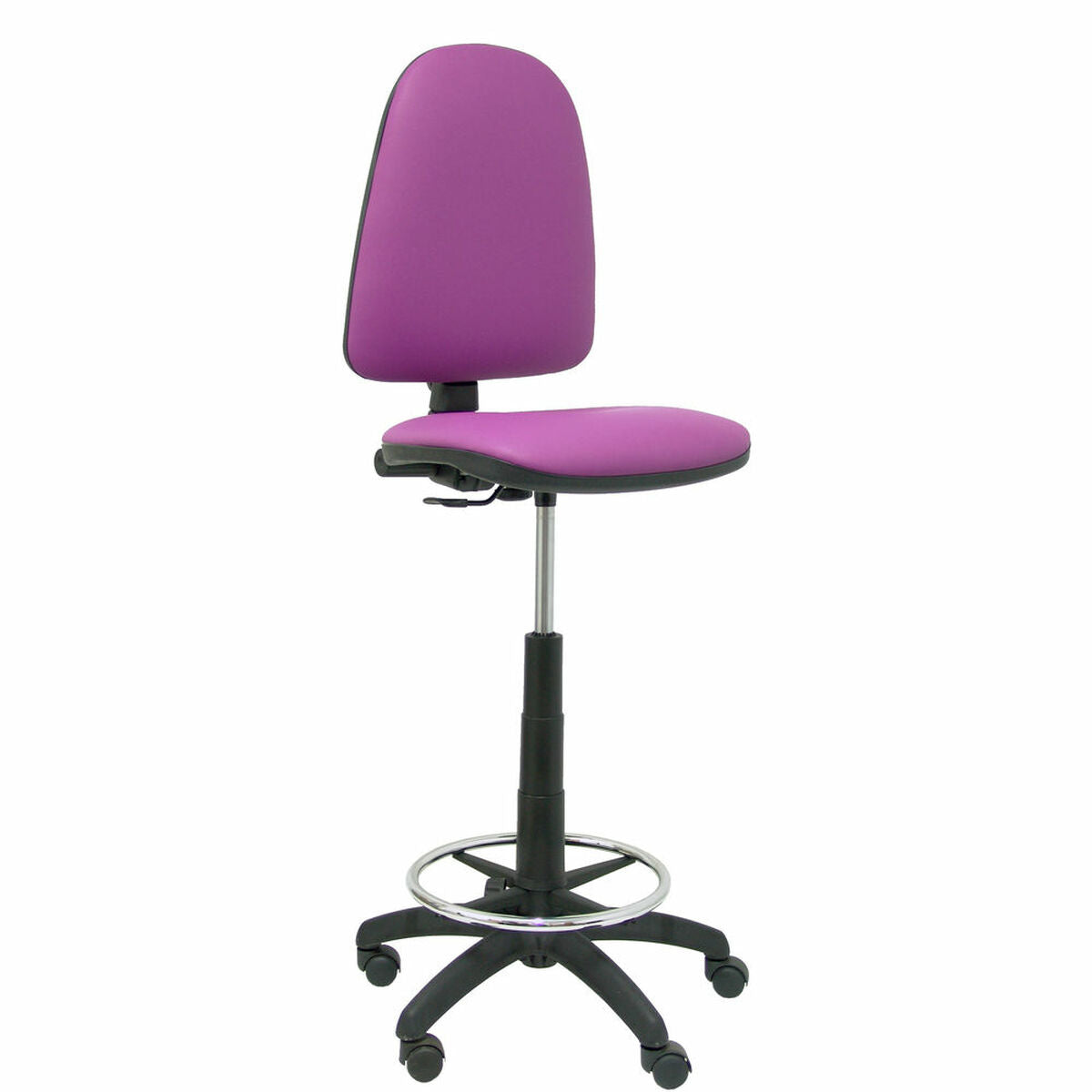 Banqueta Ayna  Piqueras y Crespo 4CPSPMO Roxo PVC Pele sintética