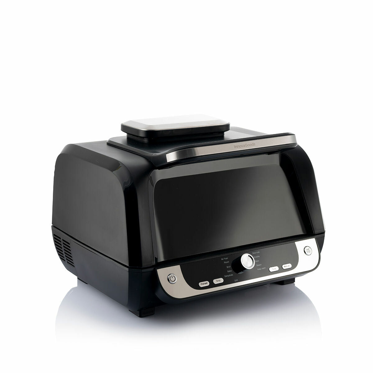 Fritadeira de Ar com Grill, Acessórios e Livro de Receitas InnovaGoods Fryinn 12-in-1 6000 Preto Aço 3400 W 6 L