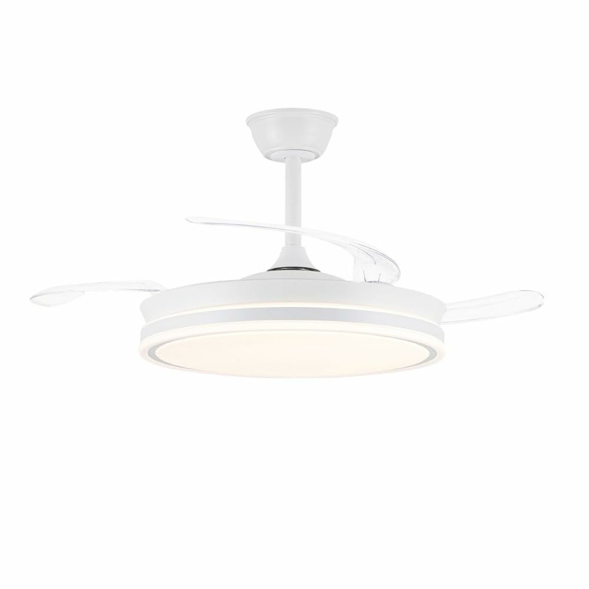 Ventilador de Teto CristalRecord EVO RETRAC Transparente 72 W