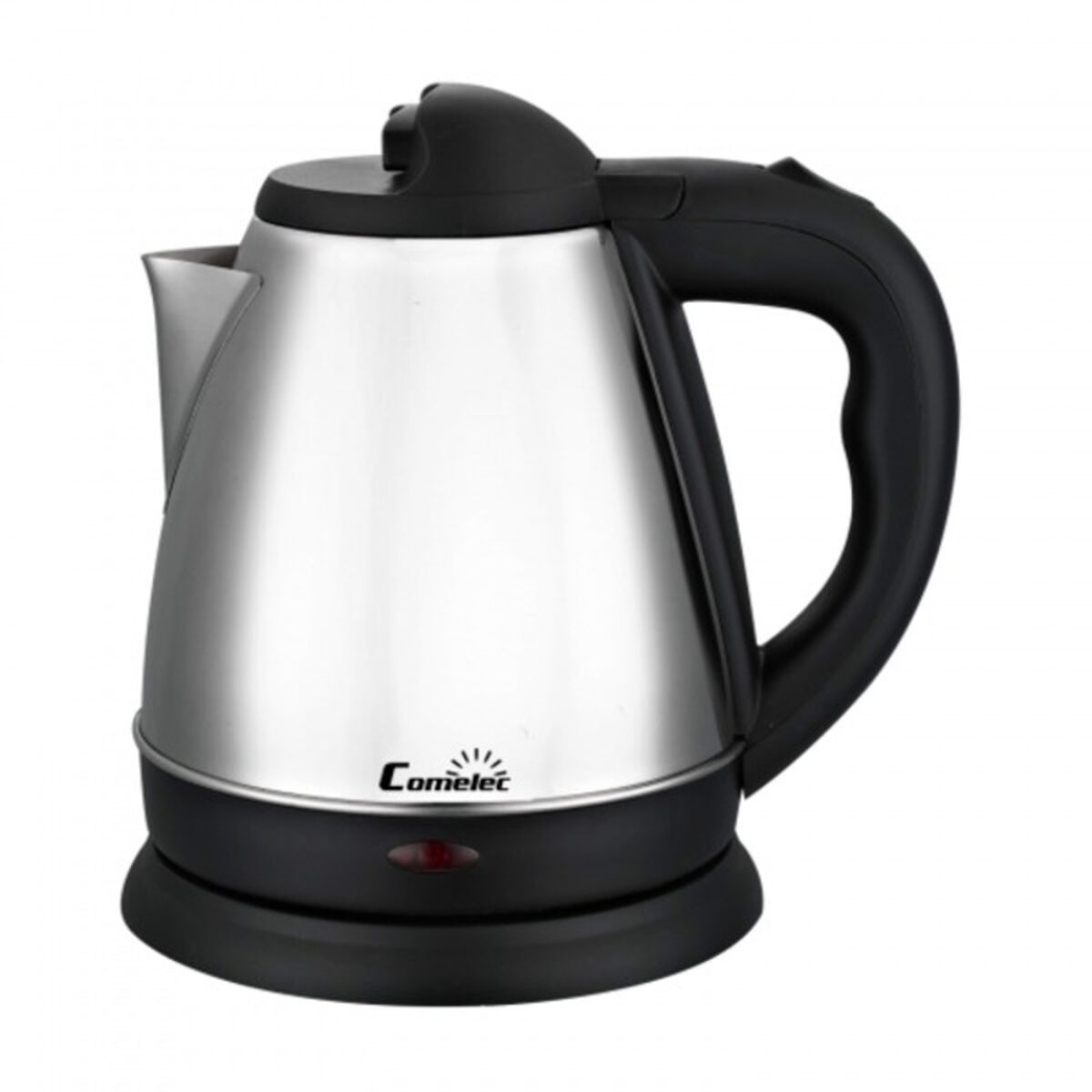Chaleira COMELEC D227990 1,2 L 1600W Branco Preto Preto/Prateado Prateado Aço inoxidável 1200 W 1600 W 1 L