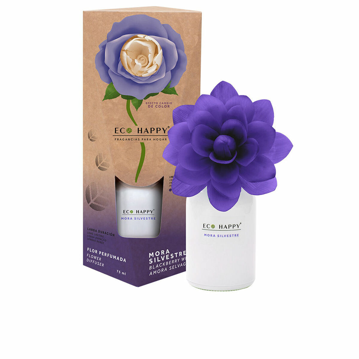 Ambientador Eco Happy Mora Silvestre Flor Amoreira 75 ml