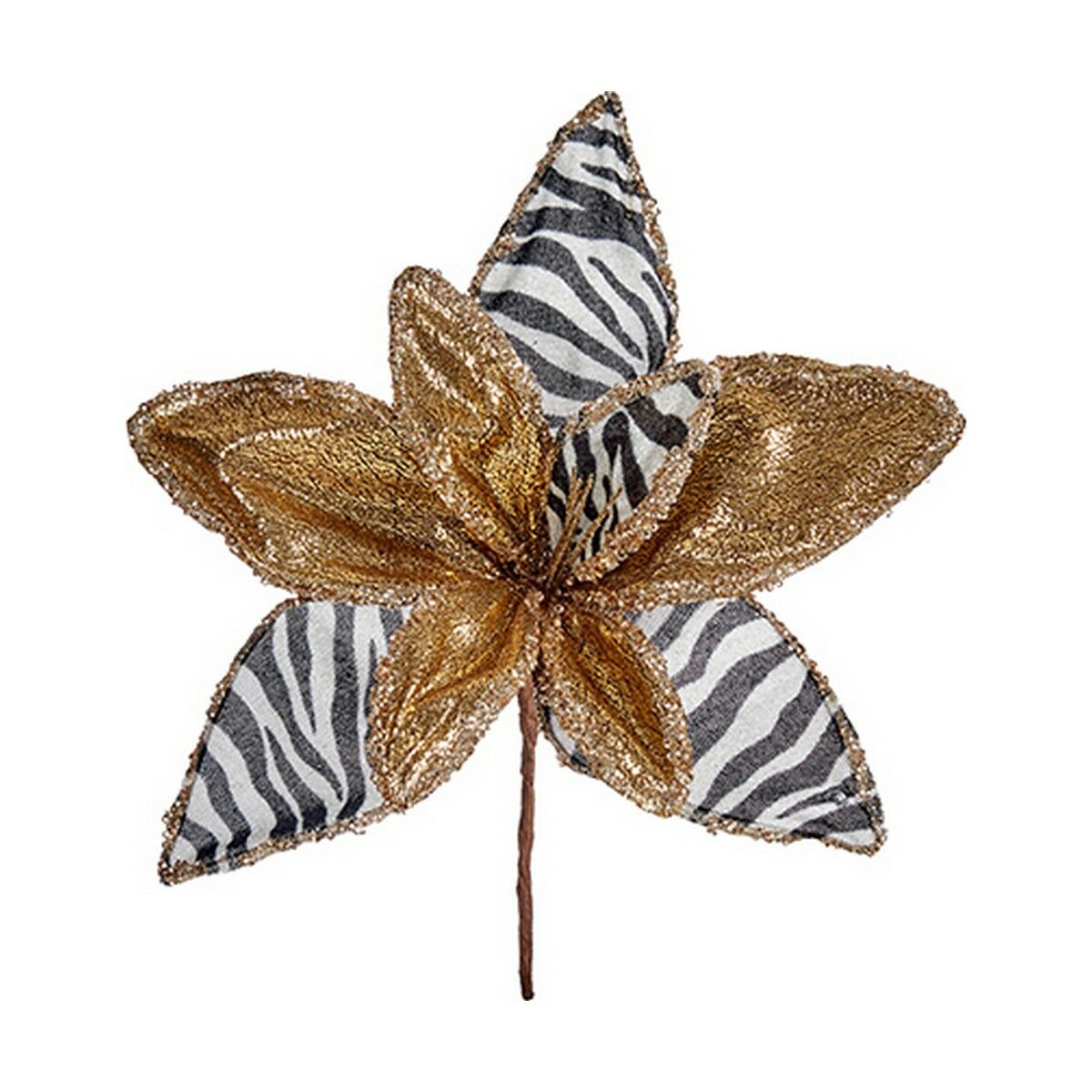 Flor Decorativa Krist+ Natal Zebra