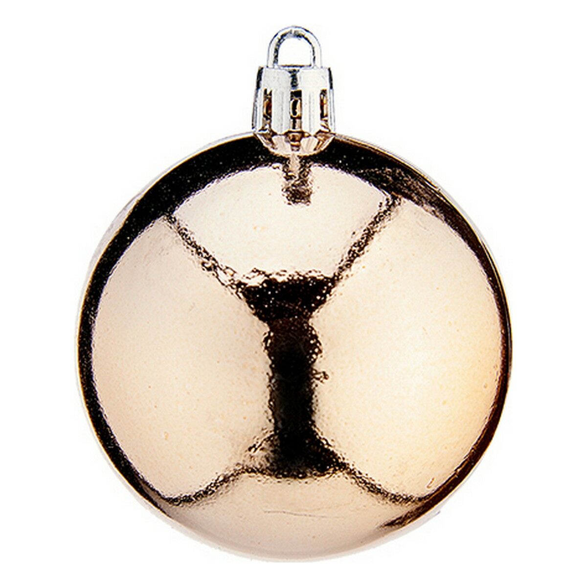 Bolas de Natal Ø 6 cm 24 Unidades Champagne PVC