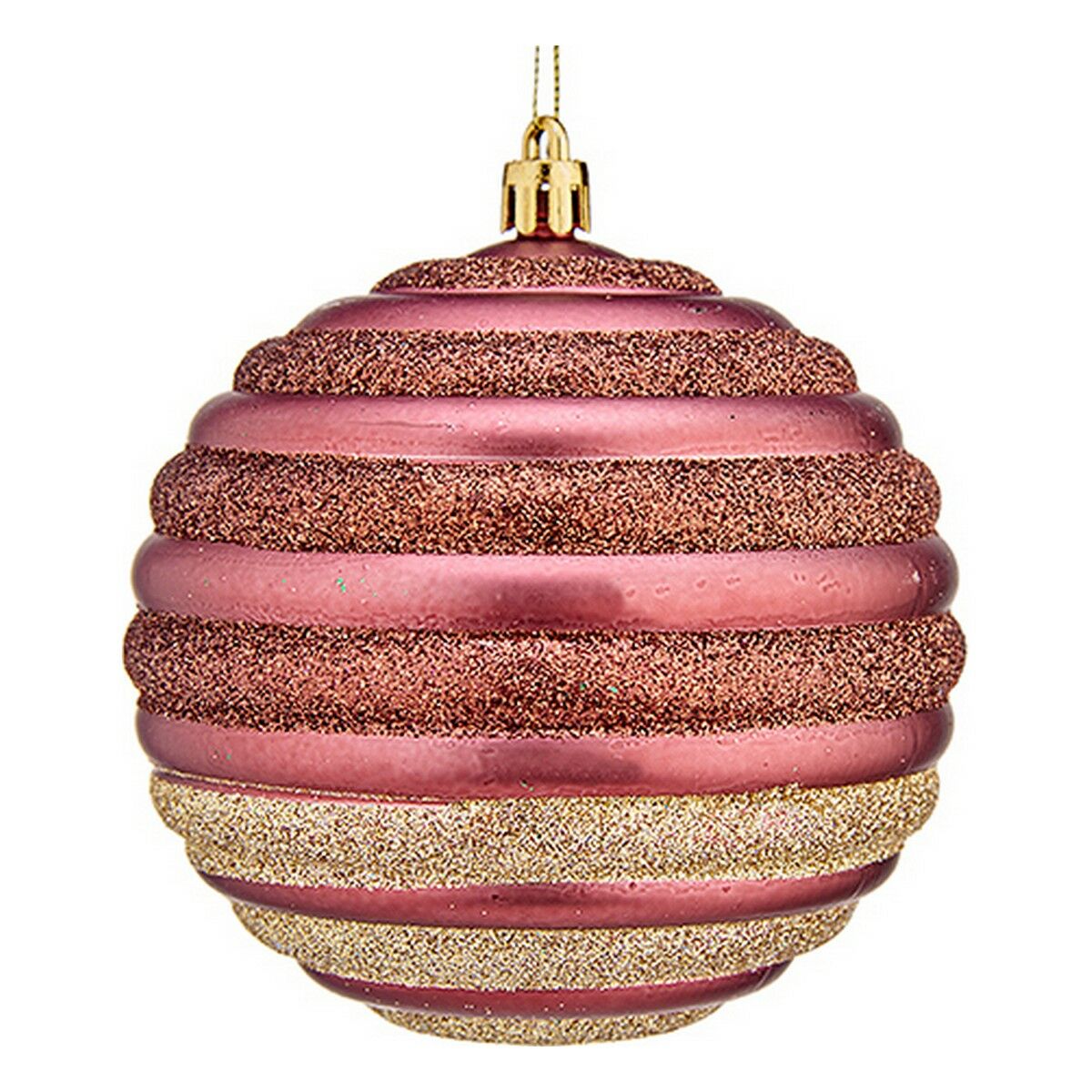 Bola de Natal Krist+ 00872 Cor de Rosa Plástico Ø 10 cm 6 Unidades