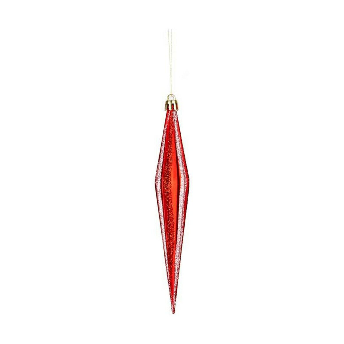 Adorno Natalício Krist+ 00905 Vermelho PVC 8,5 x 3,5 x 19 cm Alongado