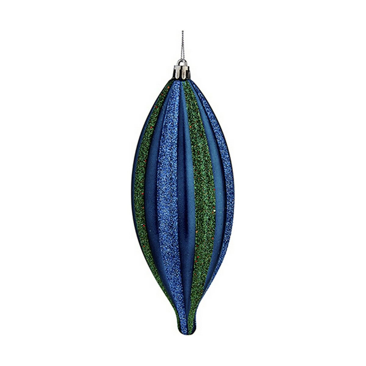 Adorno Natalício Krist+ 00907 Azul Verde PVC 8,5 x 3,5 x 19 cm Alongado
