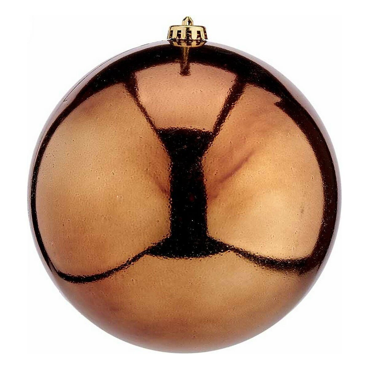 Bola de Natal Krist+ 00839 Castanho Plástico Ø 20 cm