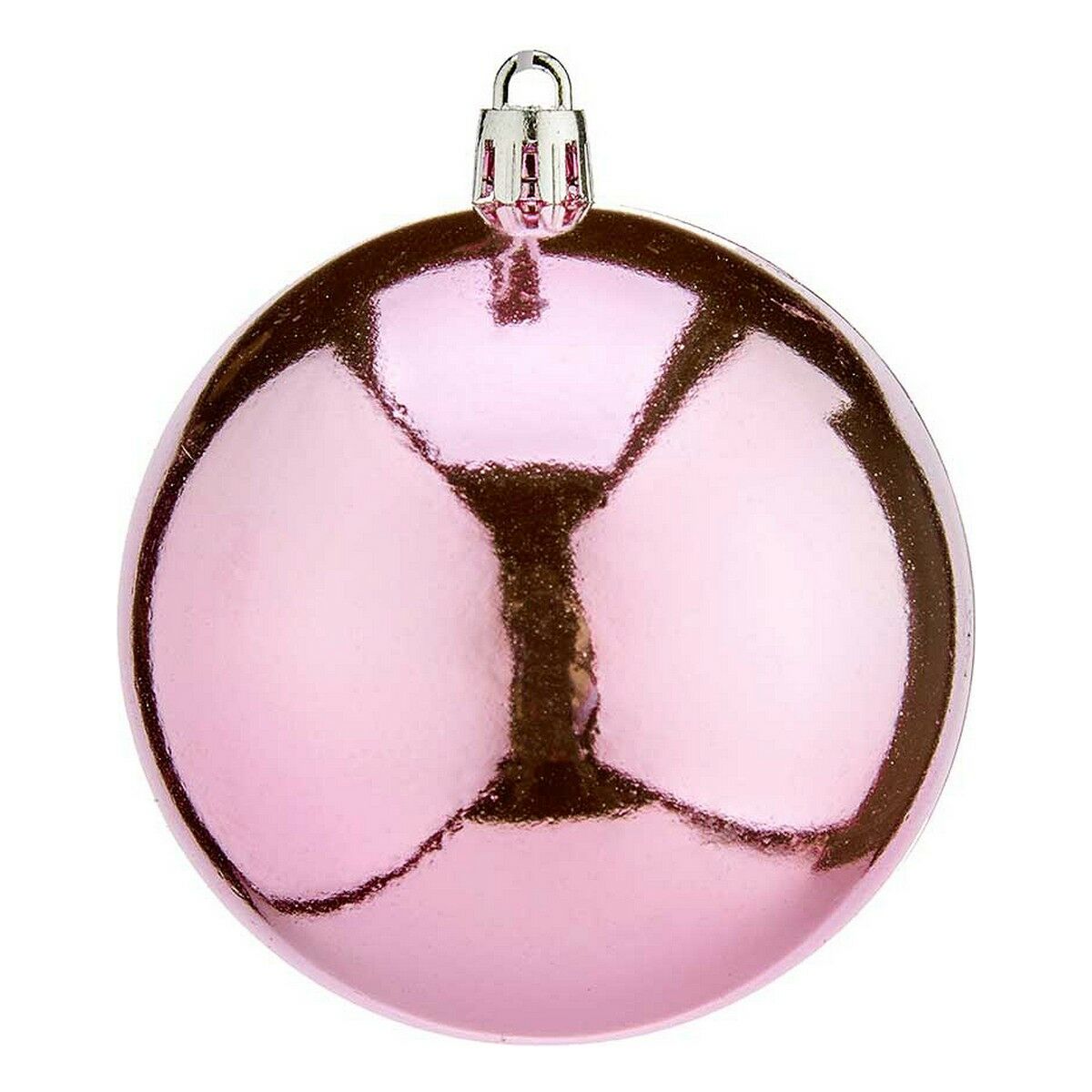 Bolas de Natal 16 Unidades Ø 8 cm Cor de Rosa Plástico