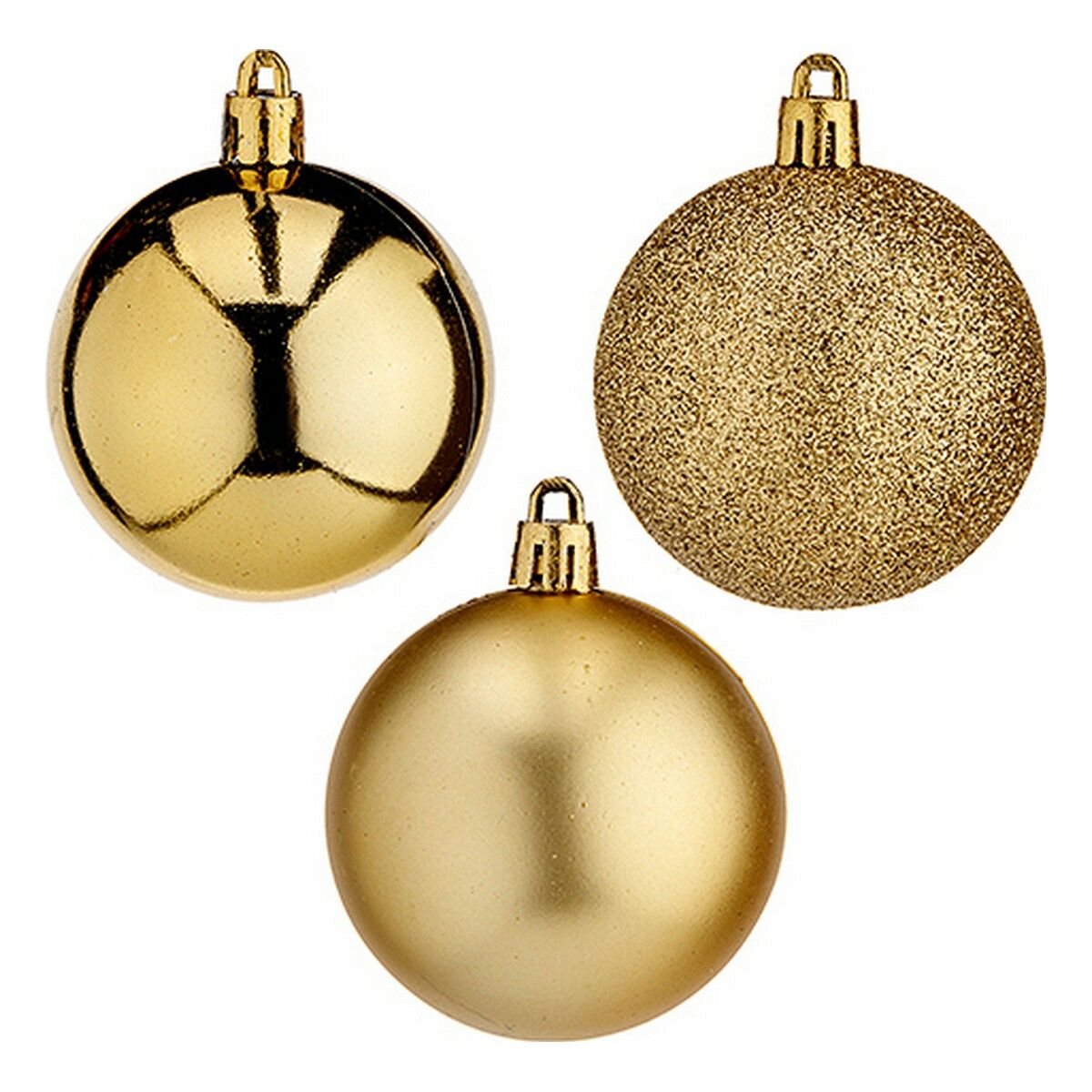 Bola de Natal 20 Unidades Ø 6 cm Dourado Plástico